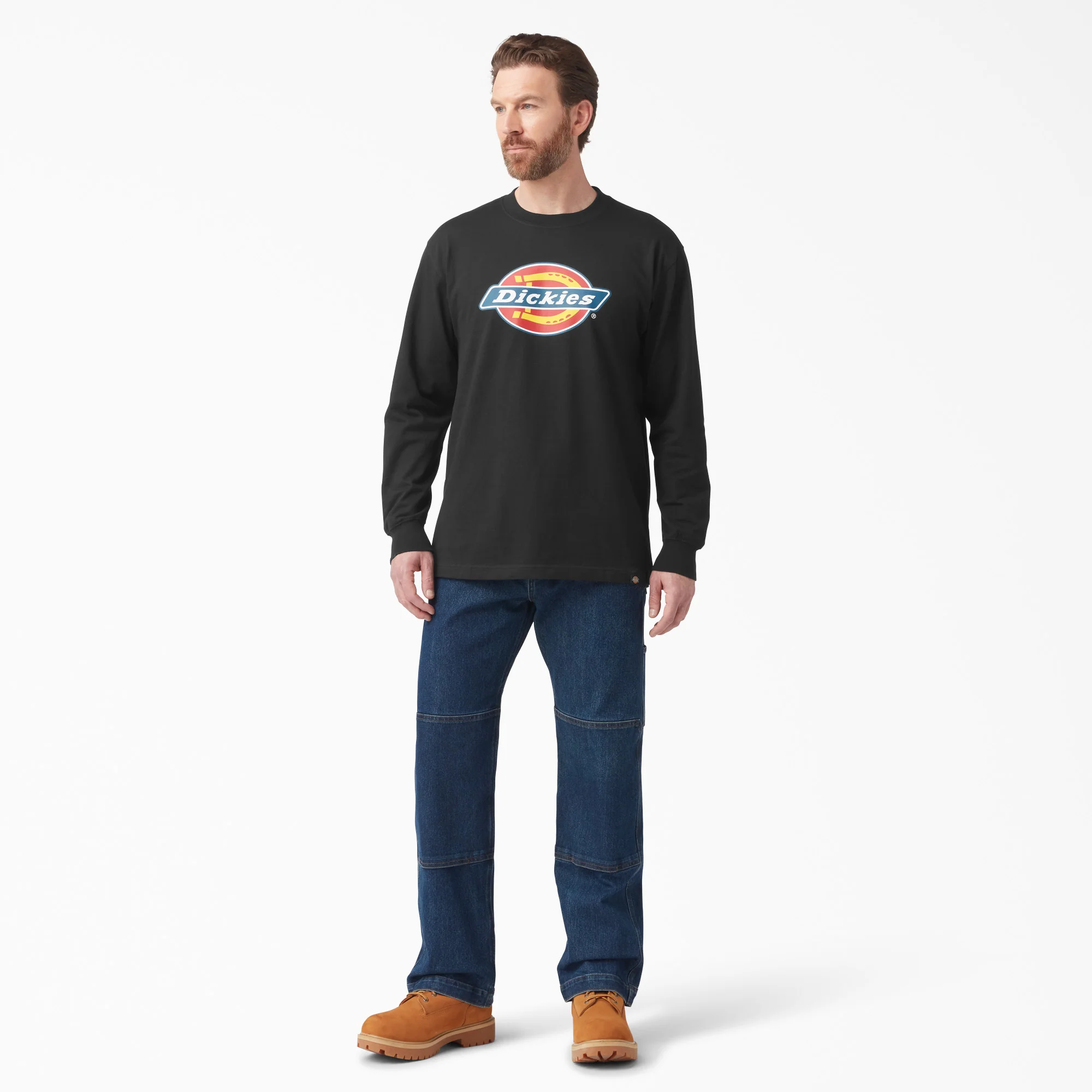 Tri-Color Logo Graphic Long Sleeve T-Shirt - Image 4