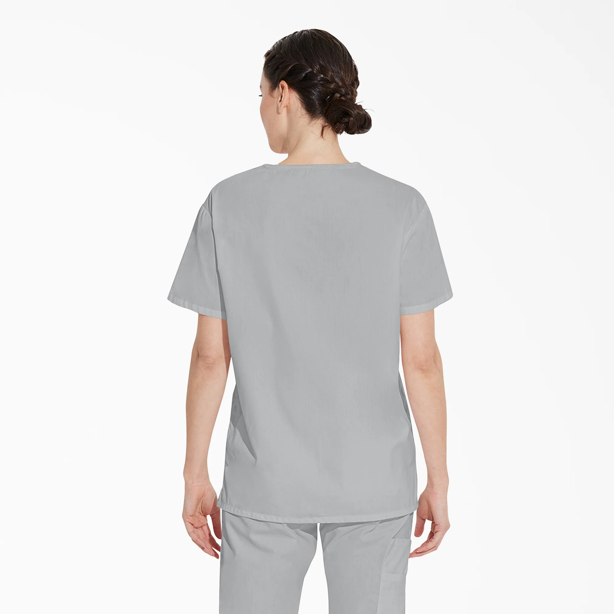 Unisex EDS Signature V-Neck Scrub Top - Image 2