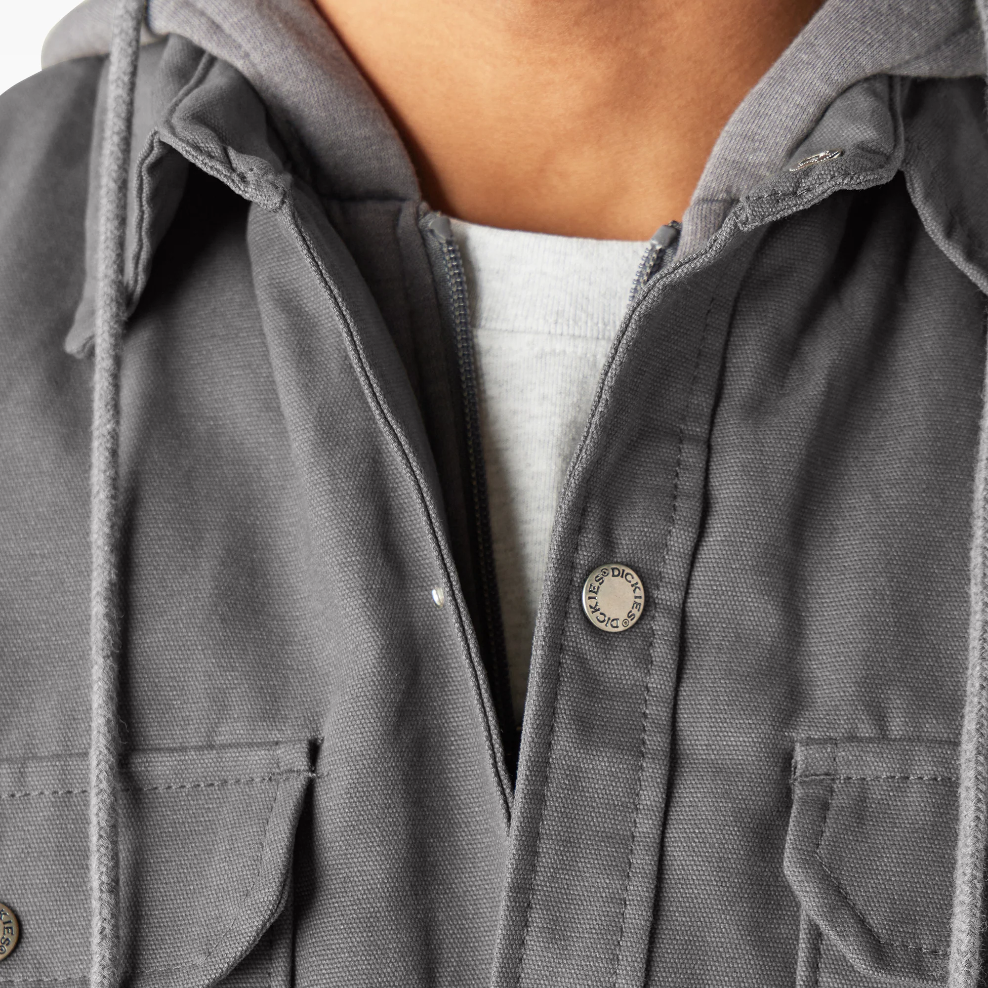 Water Repellent Duck Hooded Shirt Jacket - Image 7
