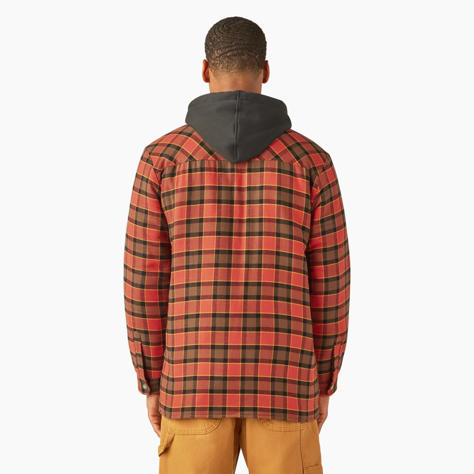 Water Repellent Flannel Hooded Shirt Jacket - Image 2