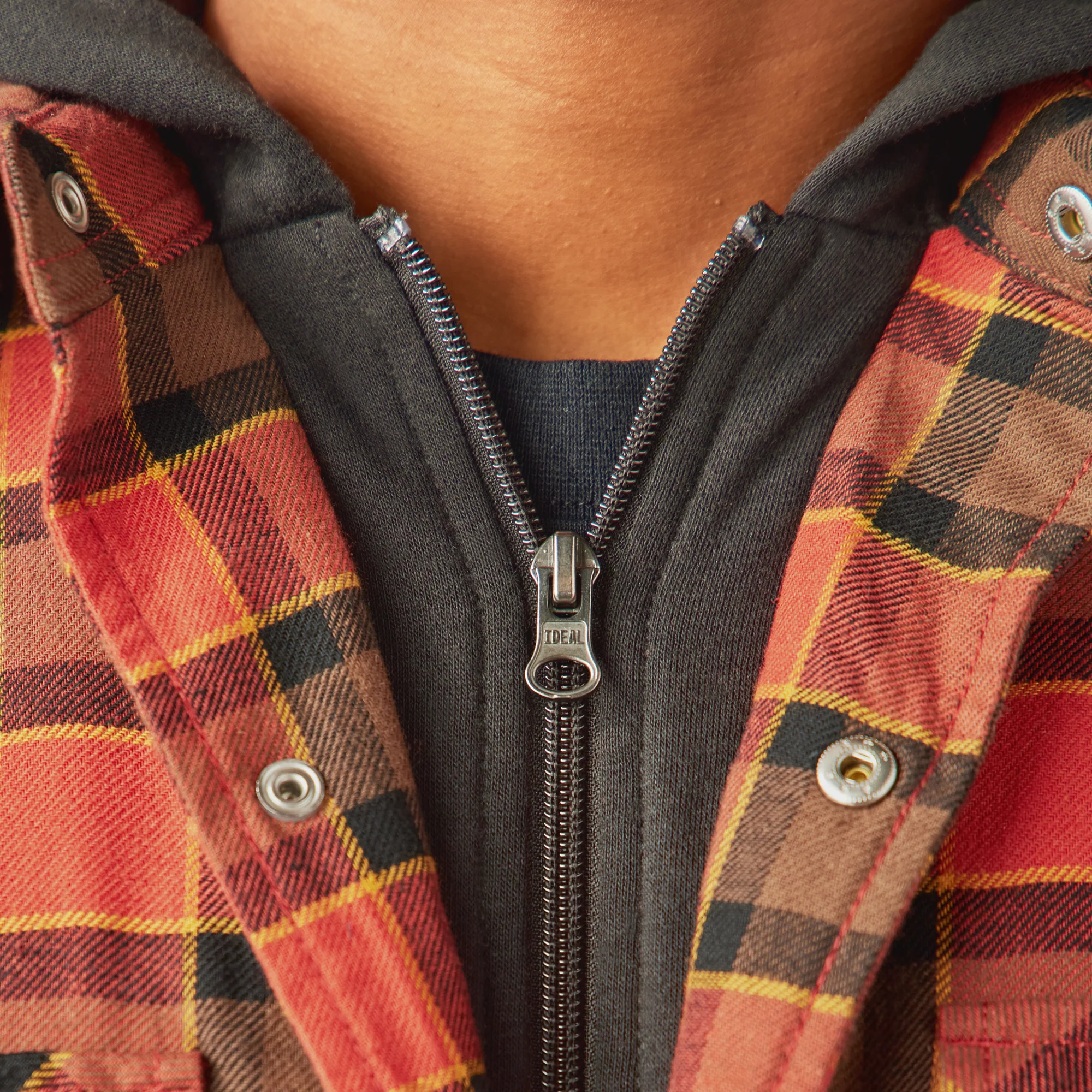 Water Repellent Flannel Hooded Shirt Jacket - Image 6