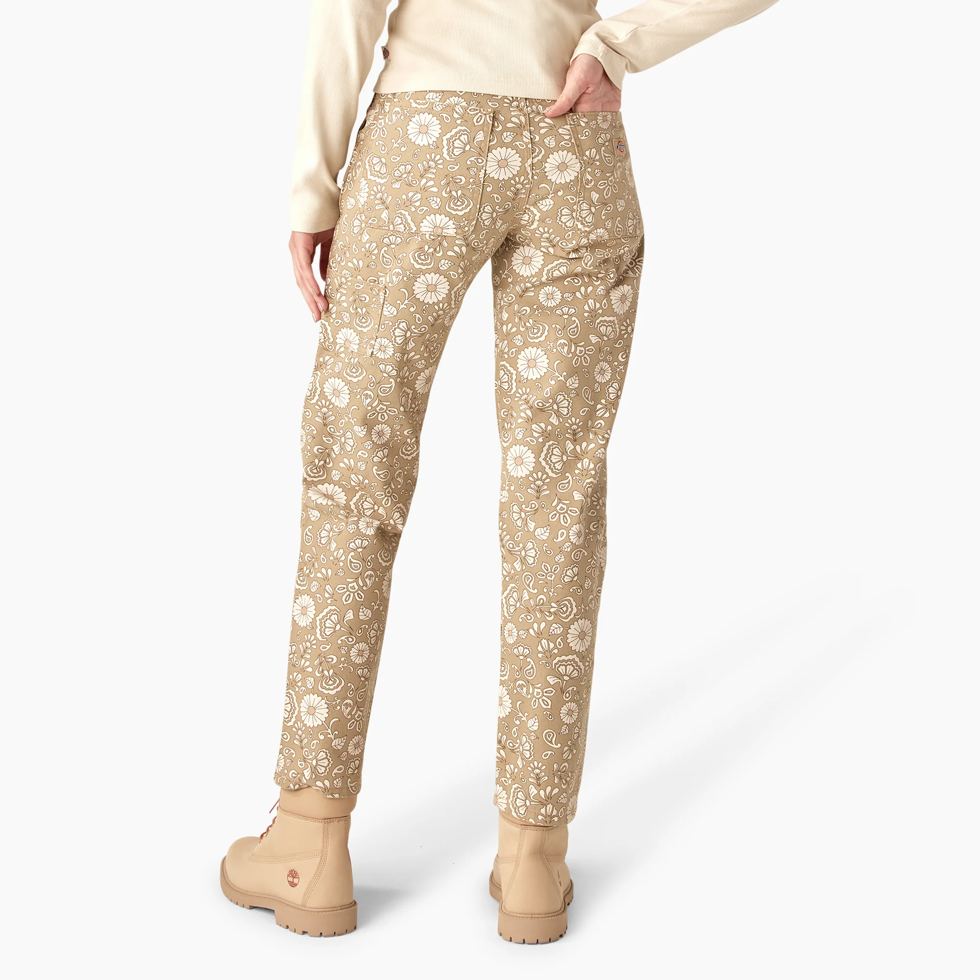 Women’s Ellis Floral Duck Canvas Pants - Image 2