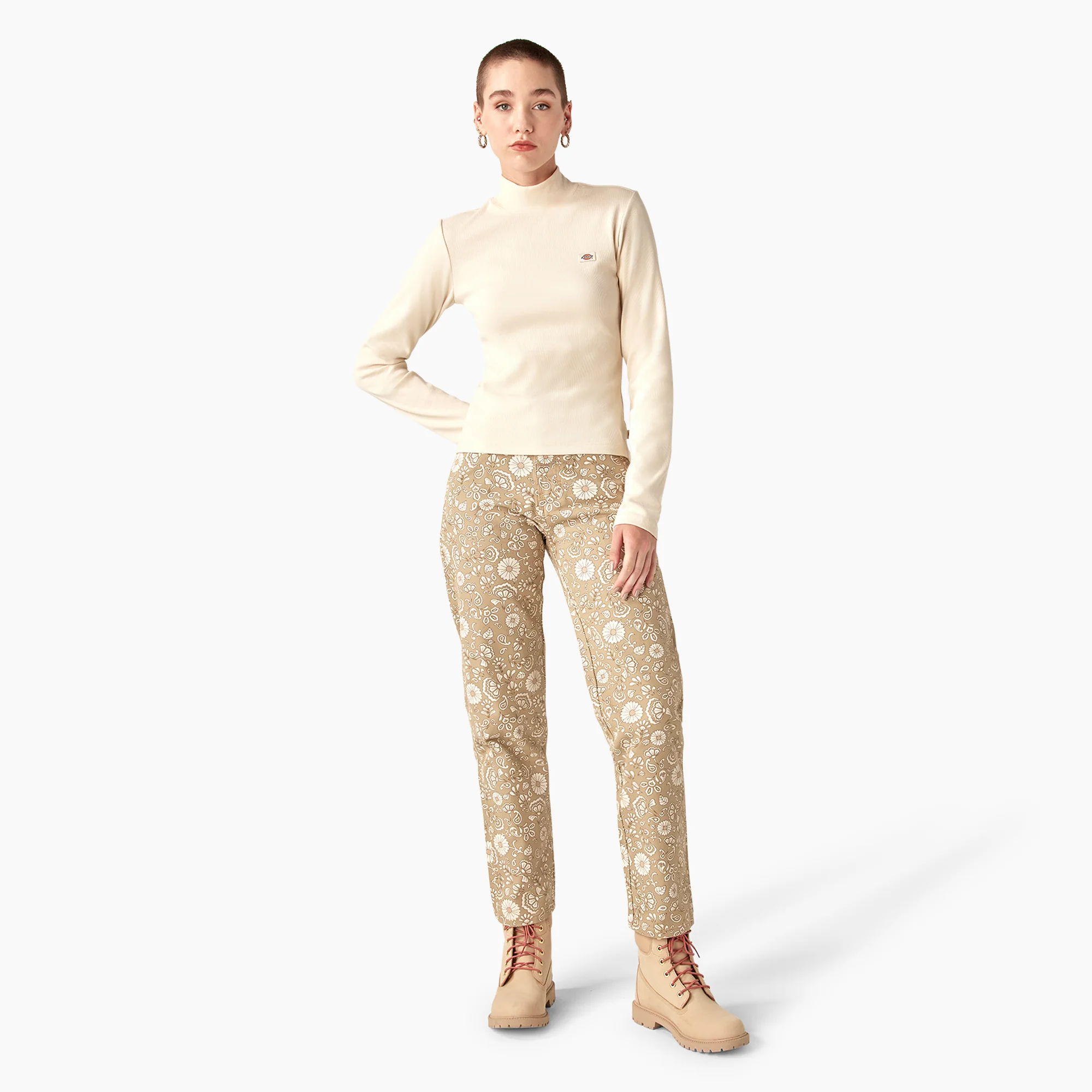 Women’s Ellis Floral Duck Canvas Pants - Image 4