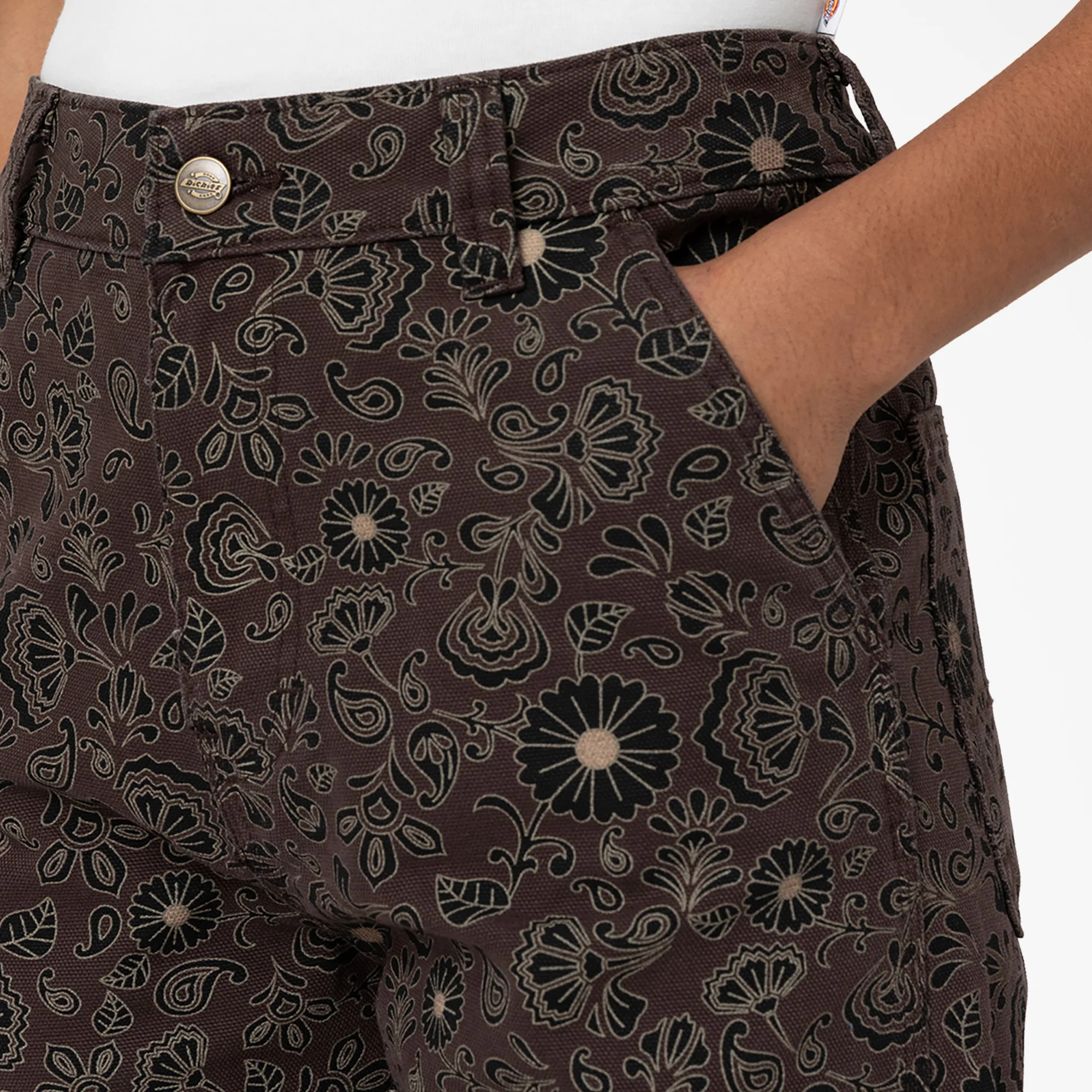 Women’s Ellis Floral Duck Canvas Pants - Image 6