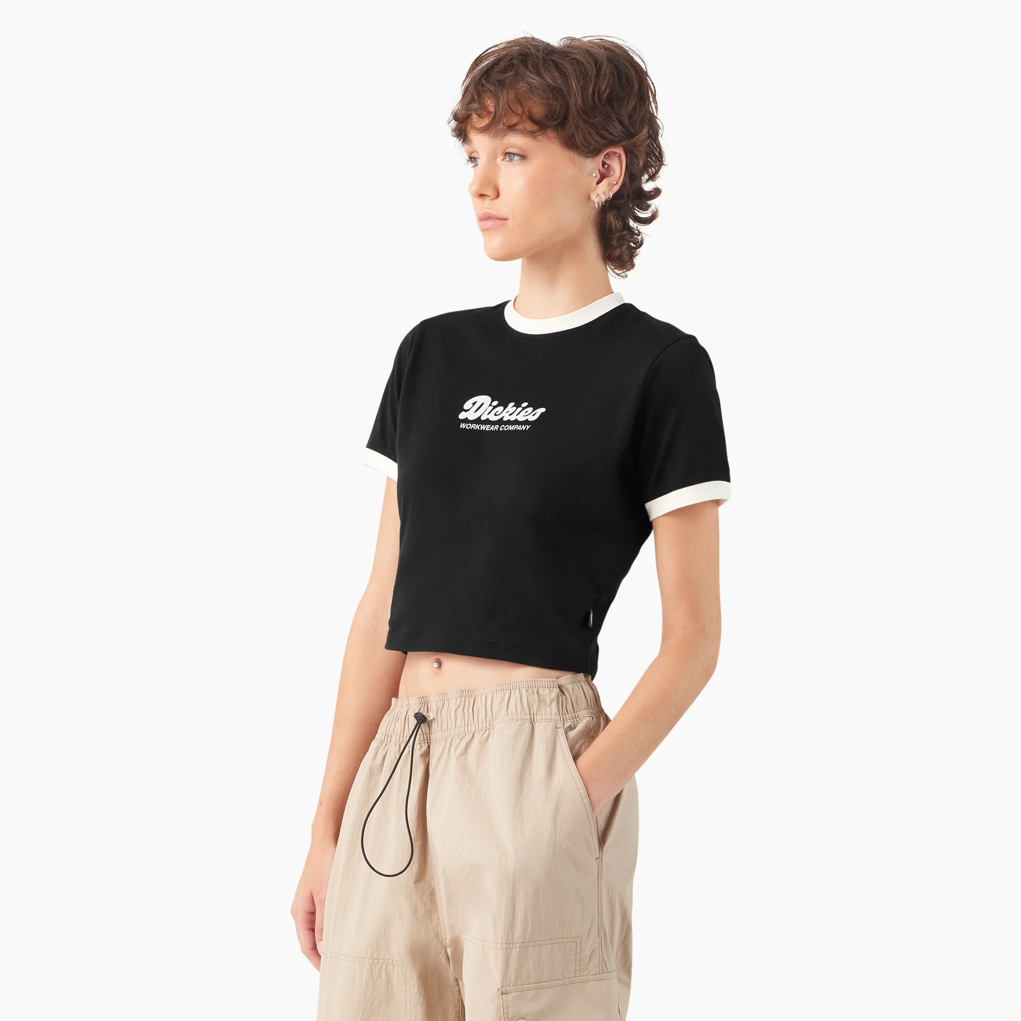Women’s Lewistown Cropped Ringer T-Shirt - Image 3