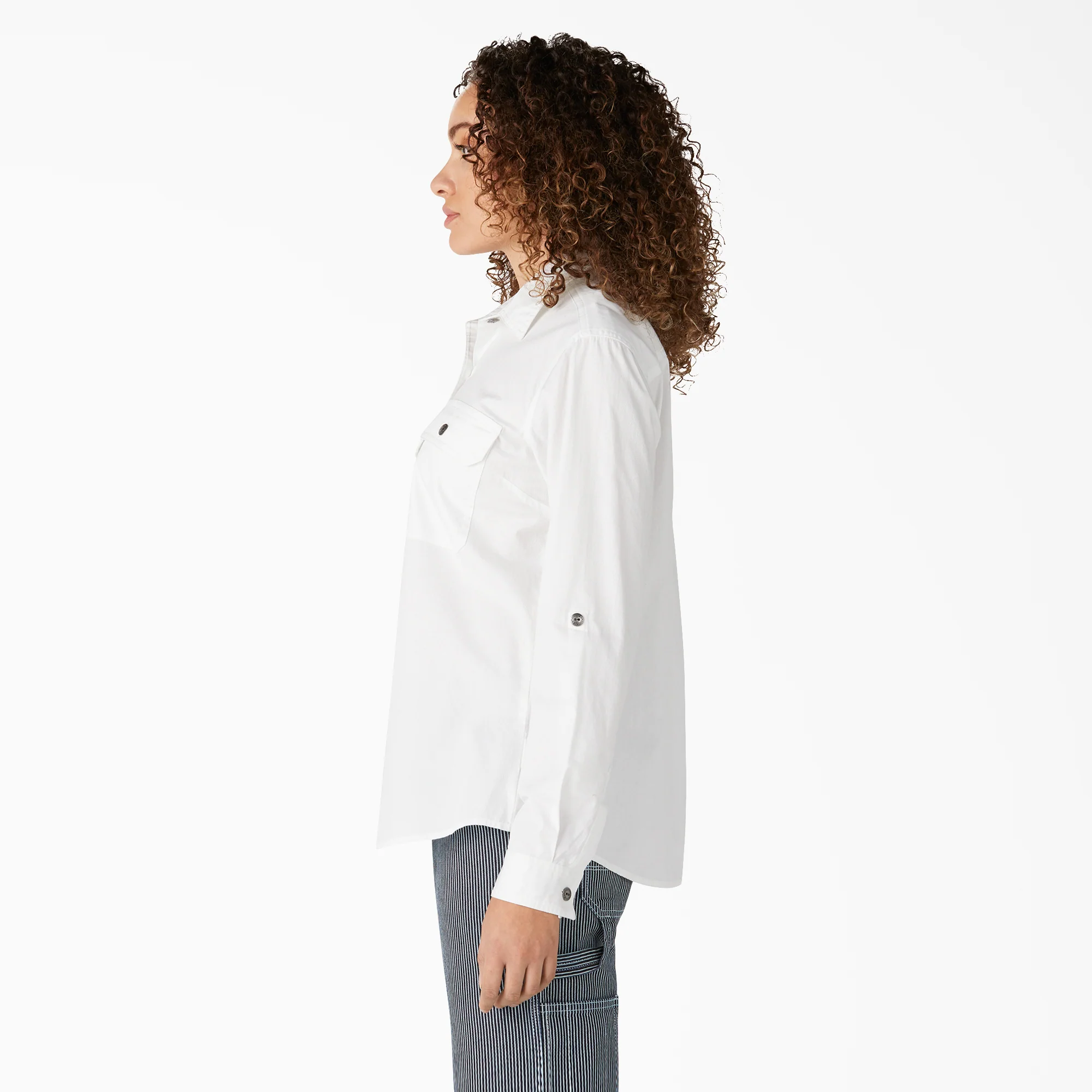 Women’s Long Sleeve Roll-Tab Work Shirt - Image 3