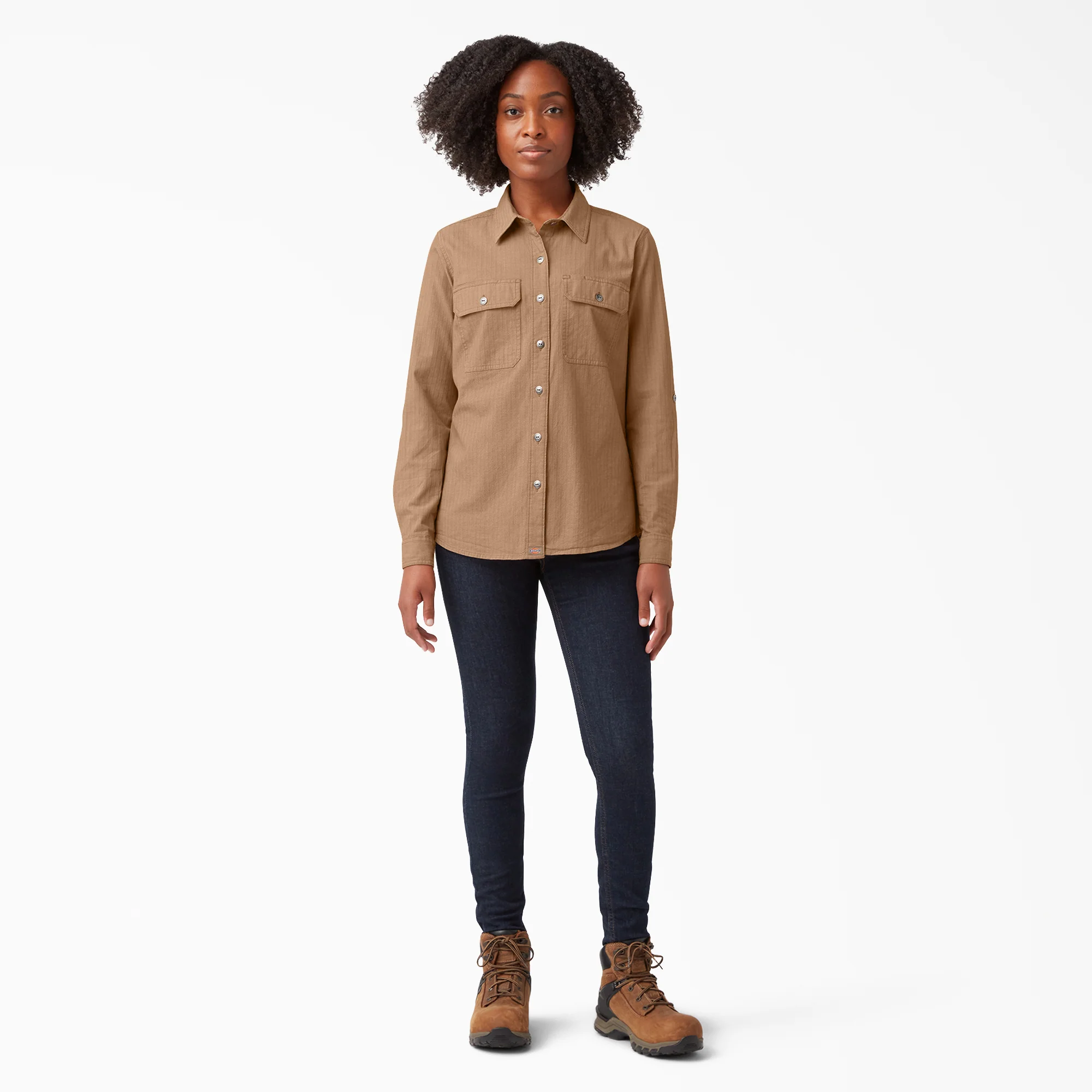 Women’s Long Sleeve Roll-Tab Work Shirt - Image 4