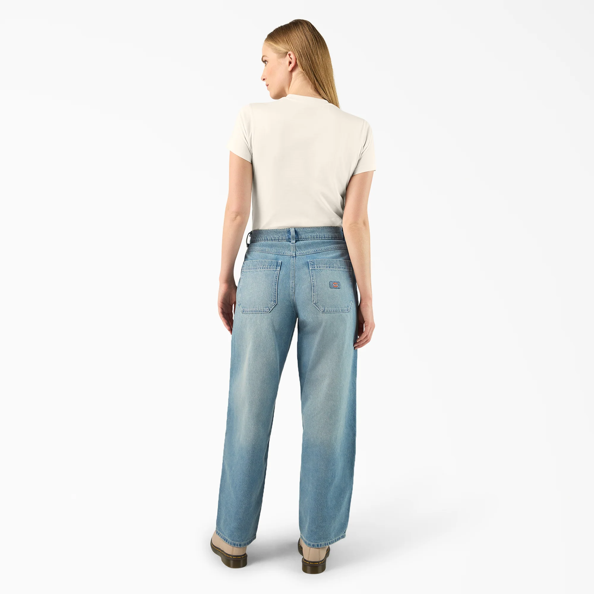 Women’s Loose Fit Double Knee Jeans - Image 5
