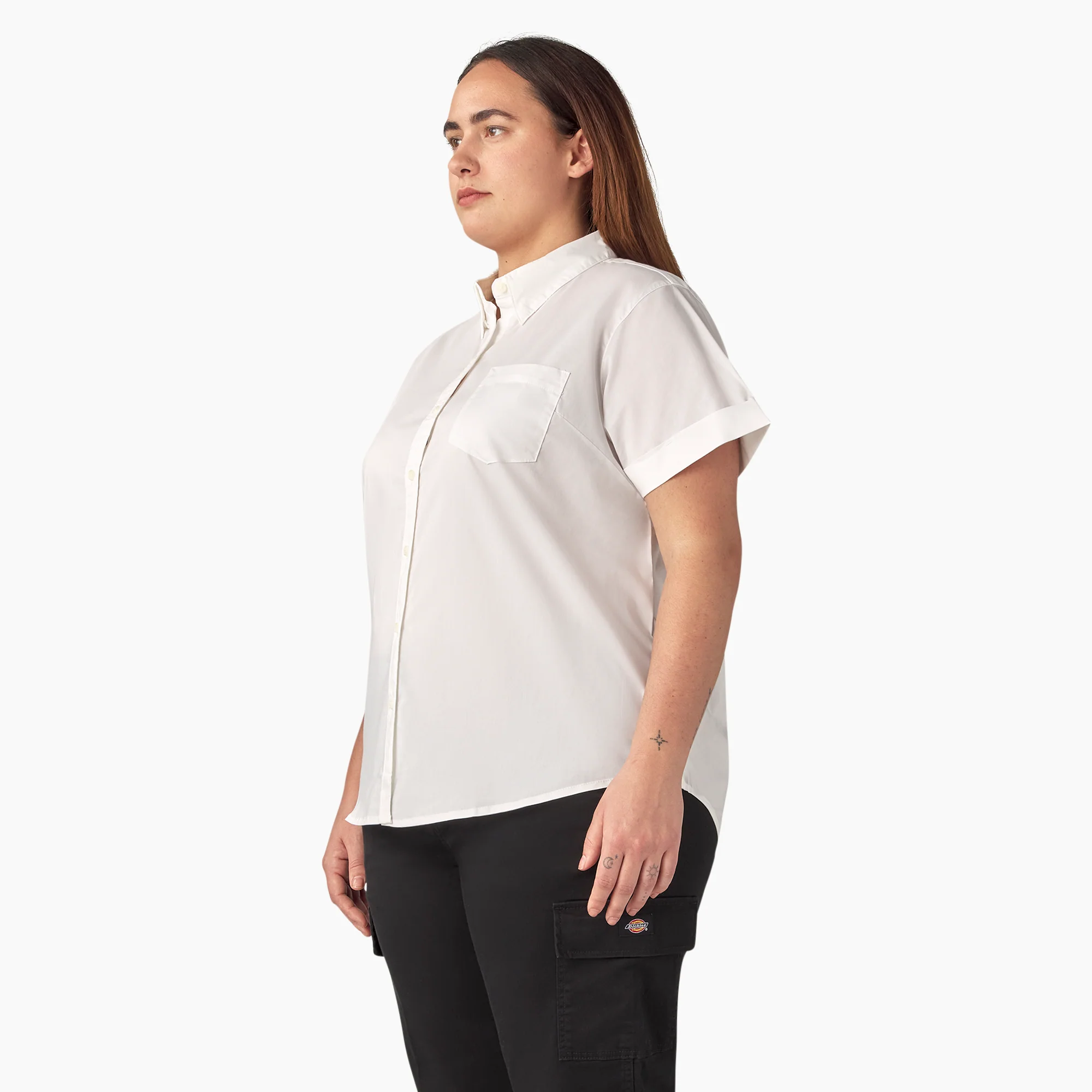 Women’s Plus Button-Up Shirt - Image 3