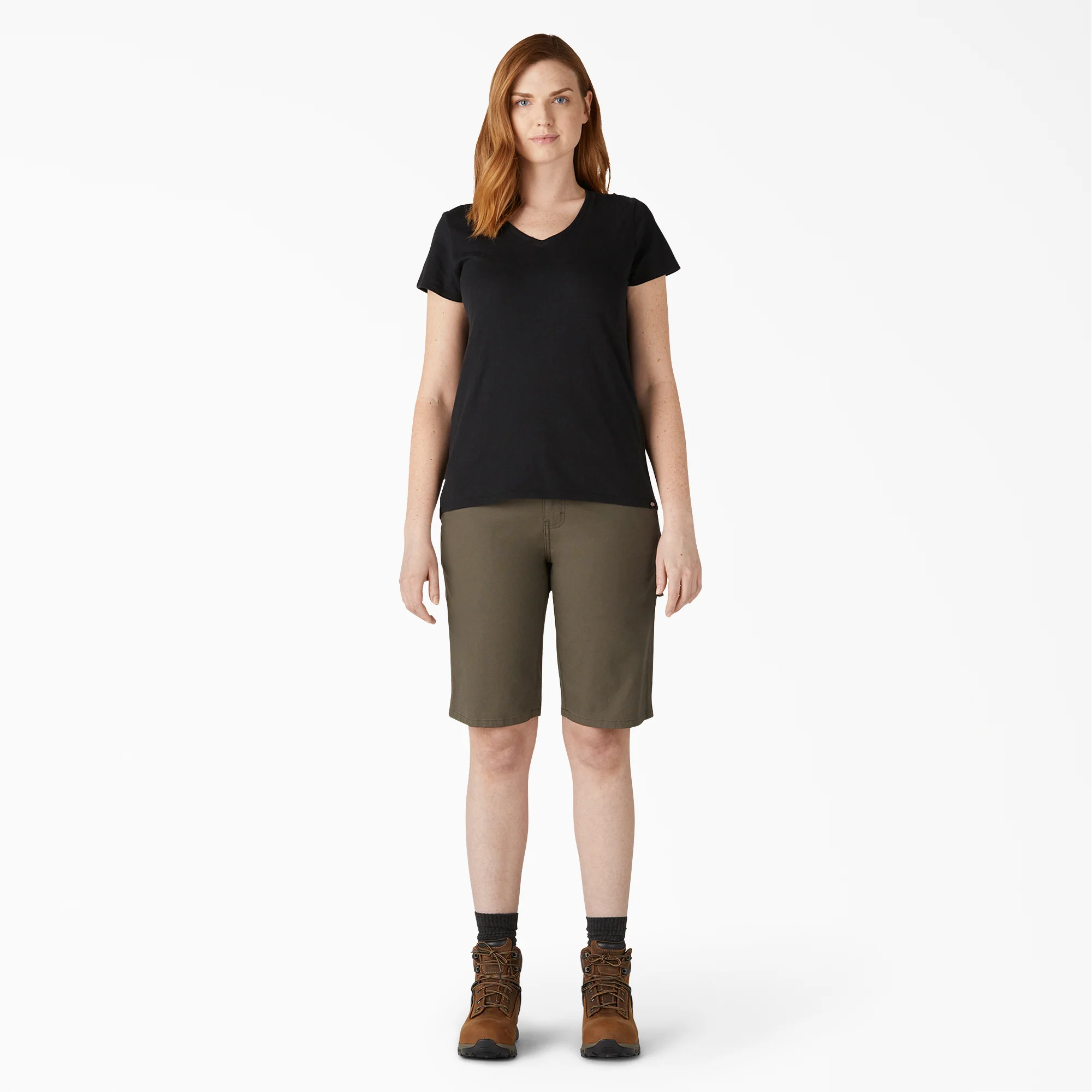 Women’s Relaxed Fit Duck Carpenter Shorts, 11" - Image 4