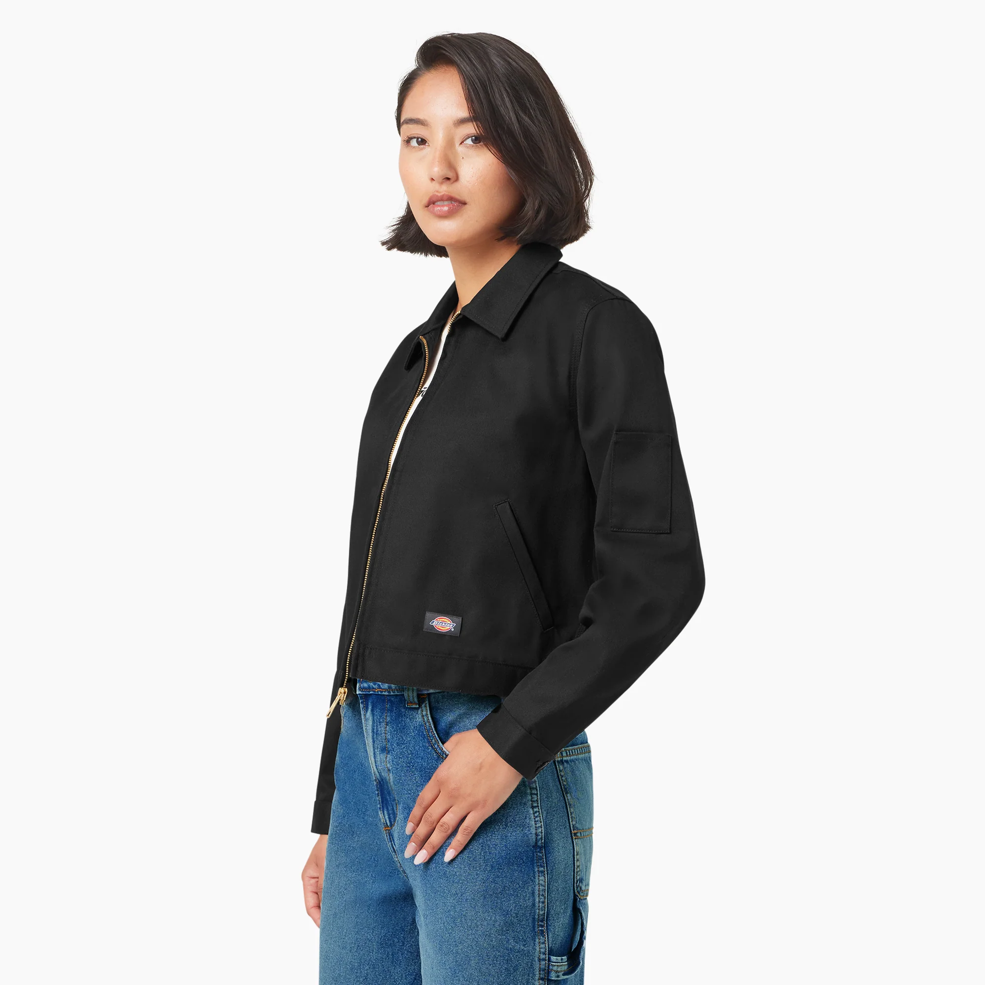 Women’s Unlined Cropped Eisenhower Jacket - Image 3