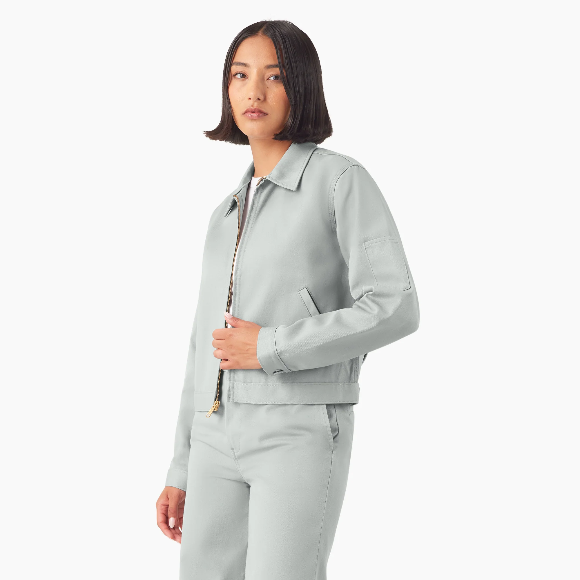 Women’s Unlined Cropped Eisenhower Jacket - Image 3