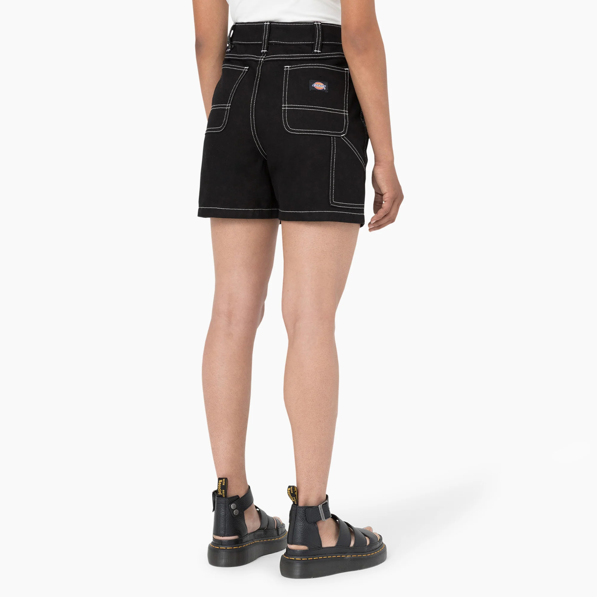 Women's Carpenter Jean Shorts, 5" - Image 4