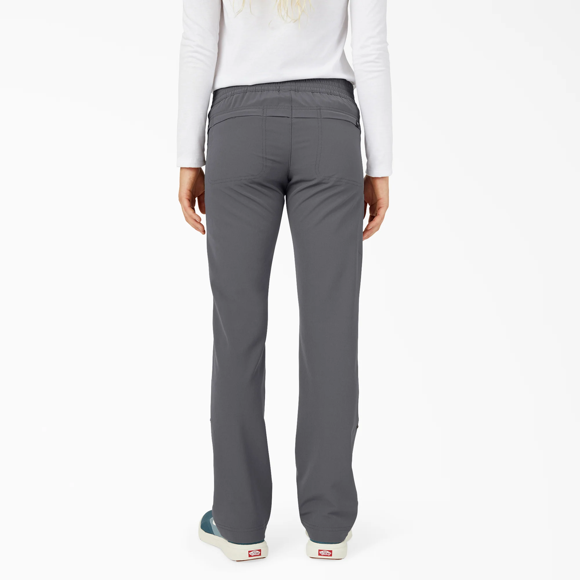 Women's Cooling Relaxed Straight Fit Roll-Up Pants - Image 2