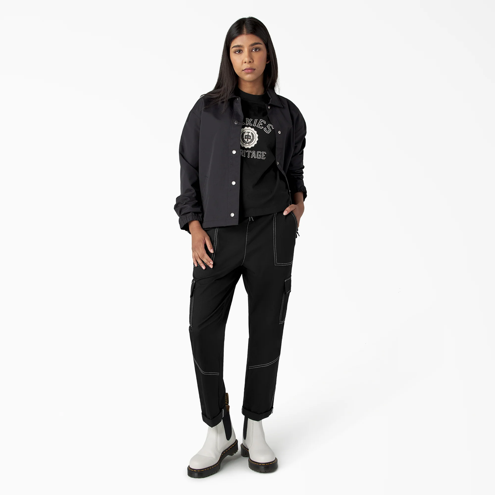 Women's Drawstring Cargo Pants - Image 15