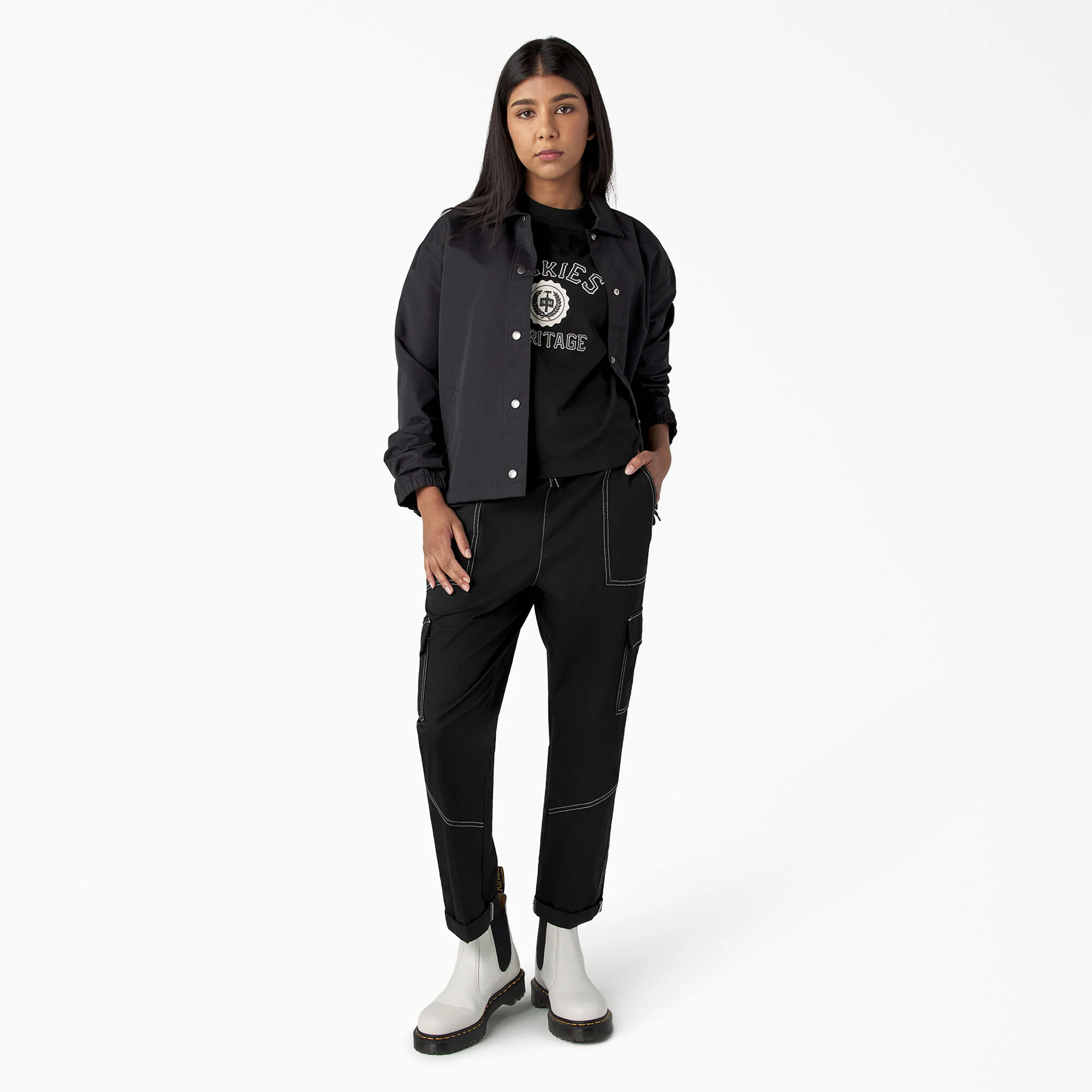 Women's Drawstring Cargo Pants - Image 5