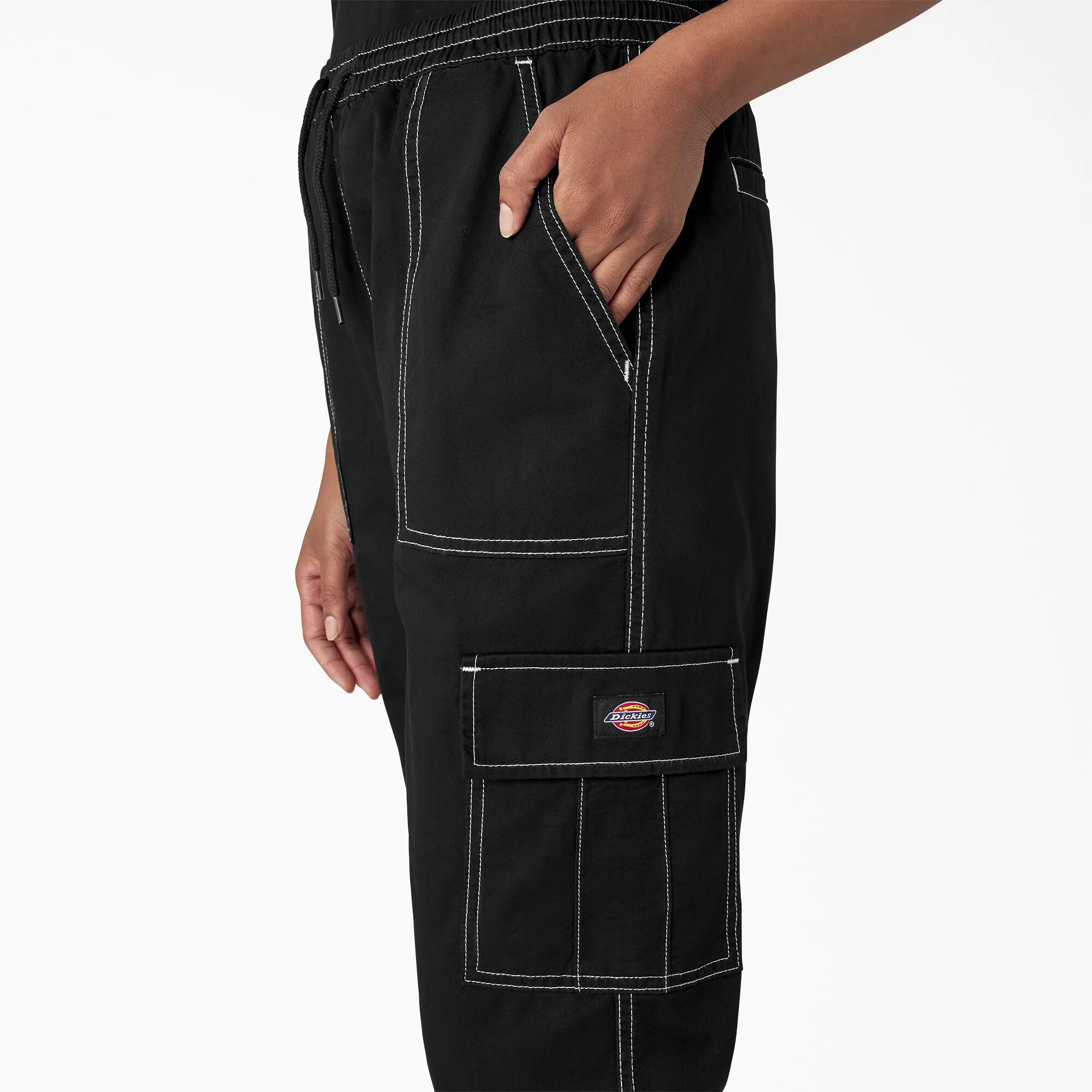 Women's Drawstring Cargo Pants - Image 8