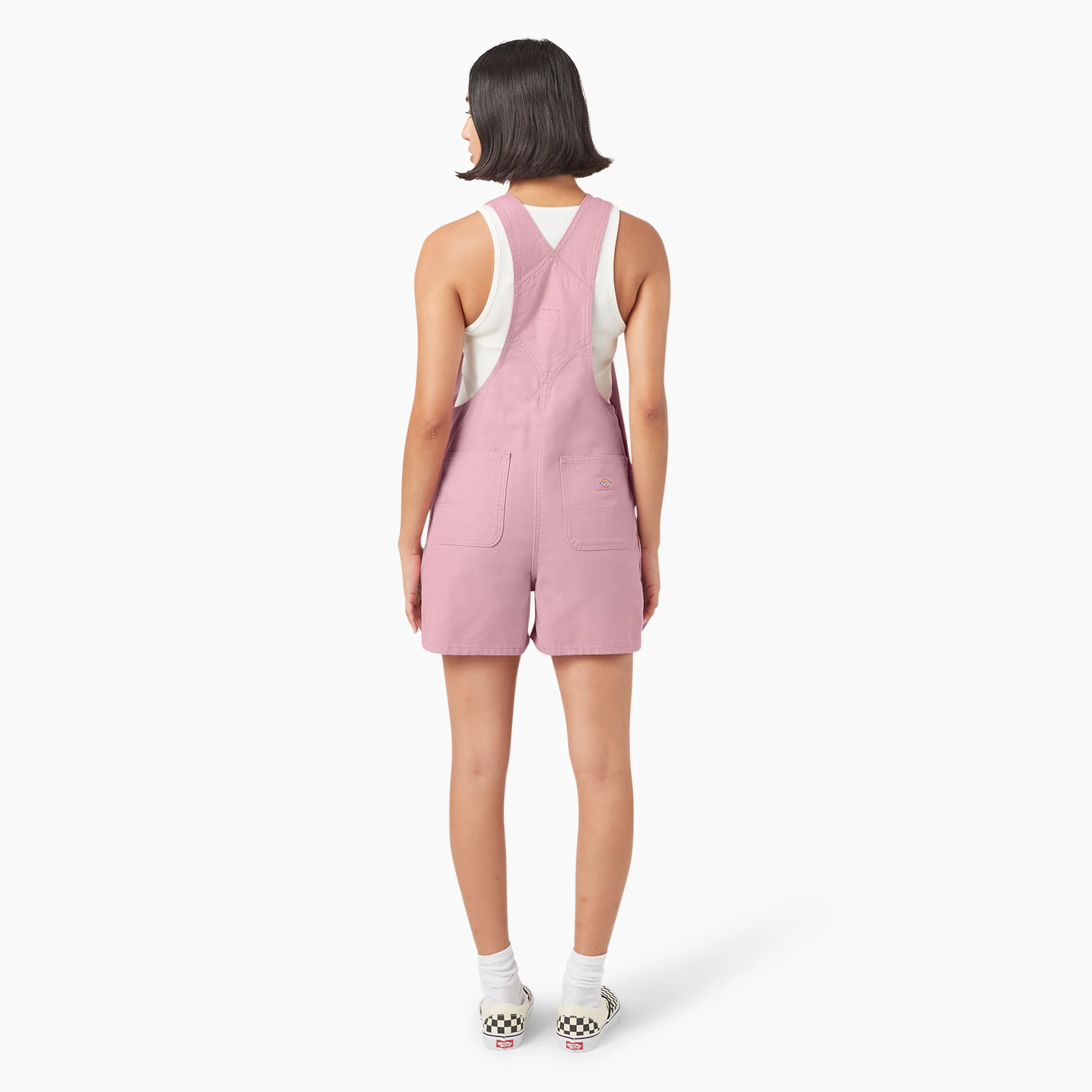 Women's Duck Canvas Bib Shortalls, 4" - Image 2