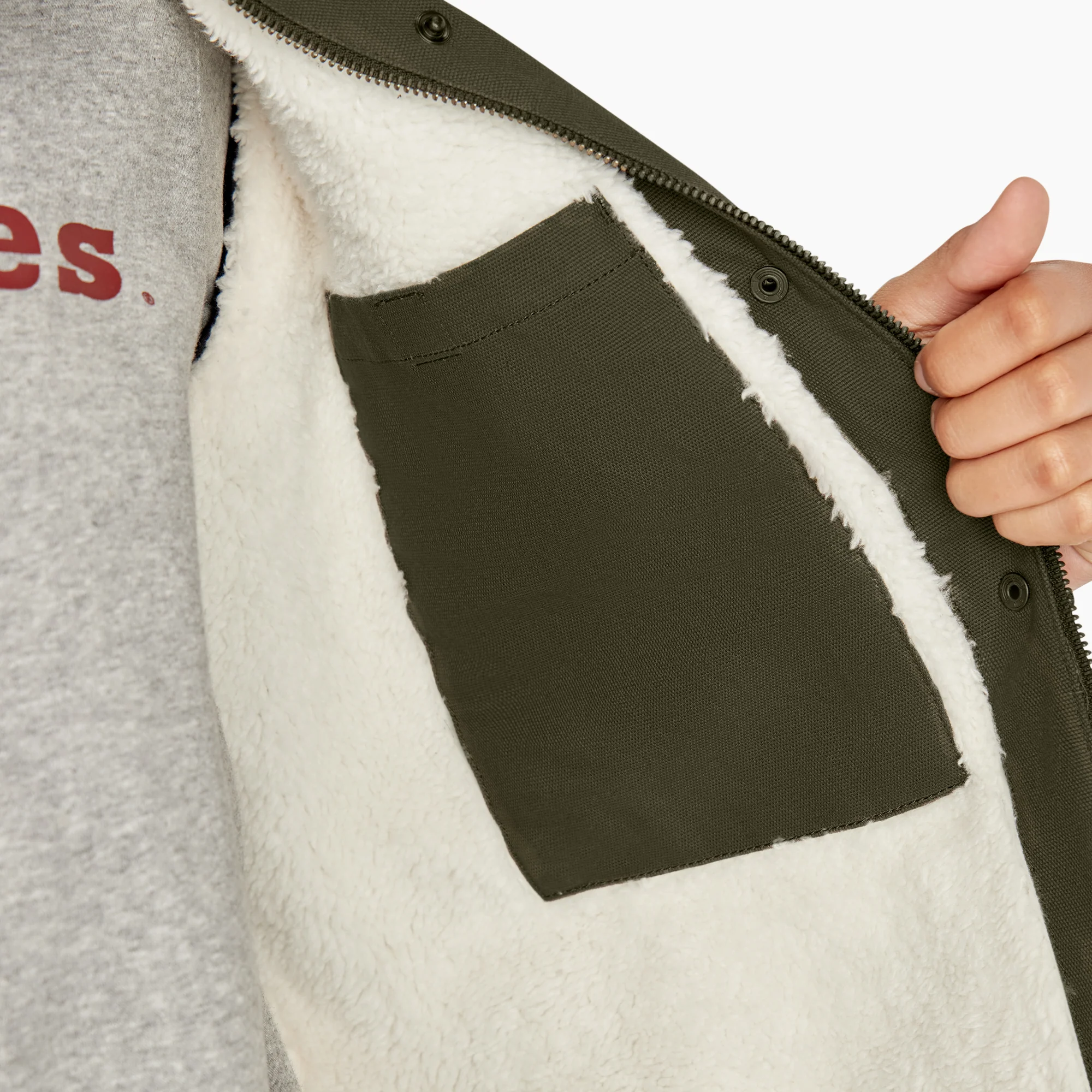 Women's Duck High Pile Fleece Lined Chore Coat - Image 10