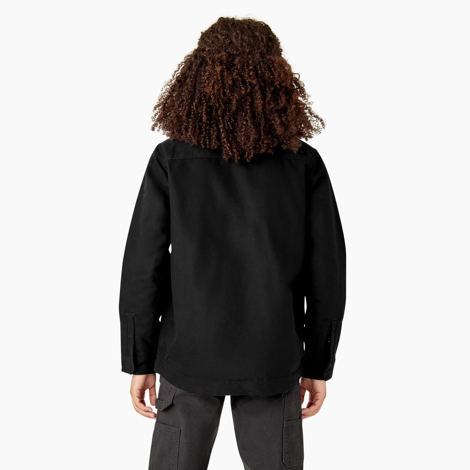 Women's Duck High Pile Fleece Lined Chore Coat - Image 2