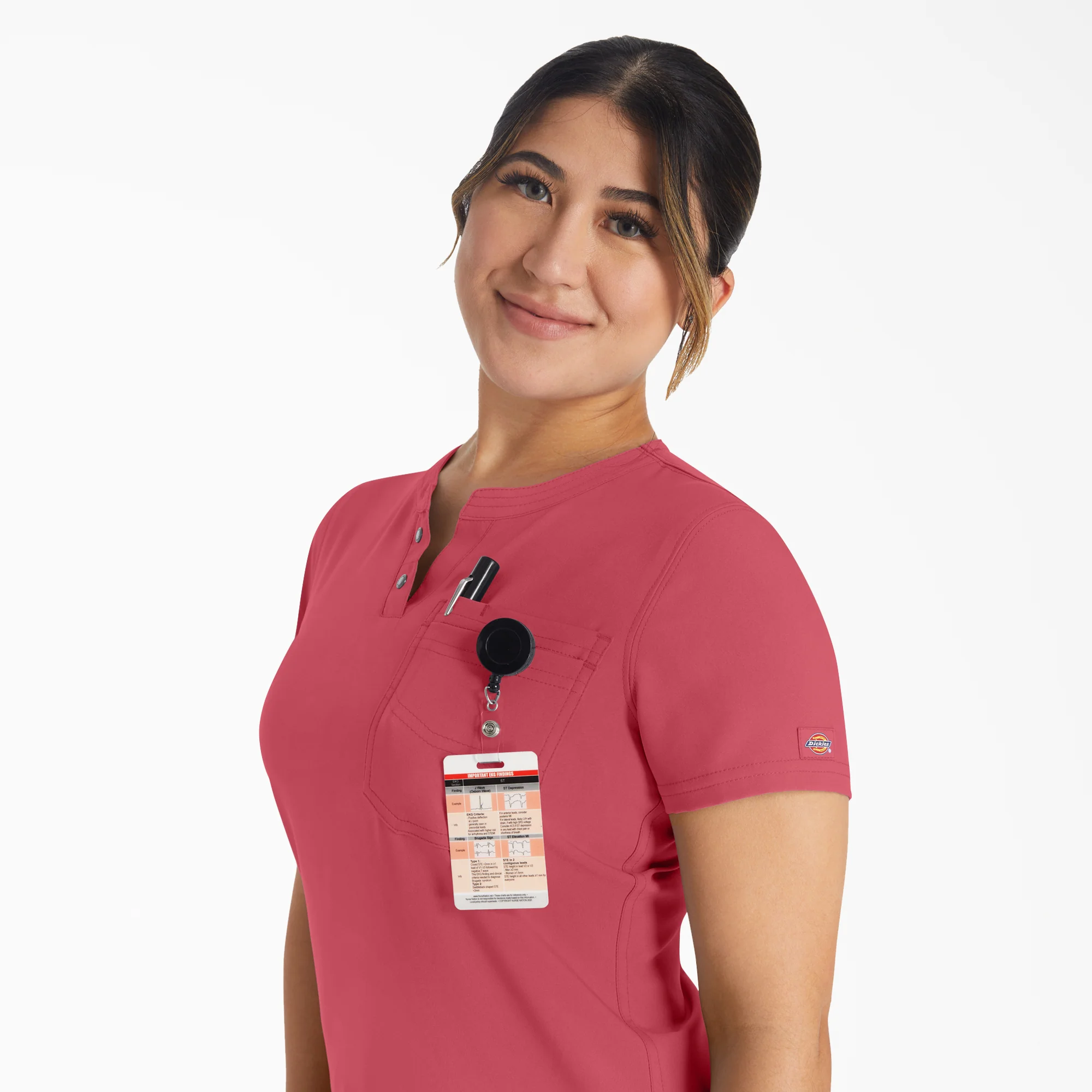 Women's EDS NXT Henley Scrub Top - Image 8