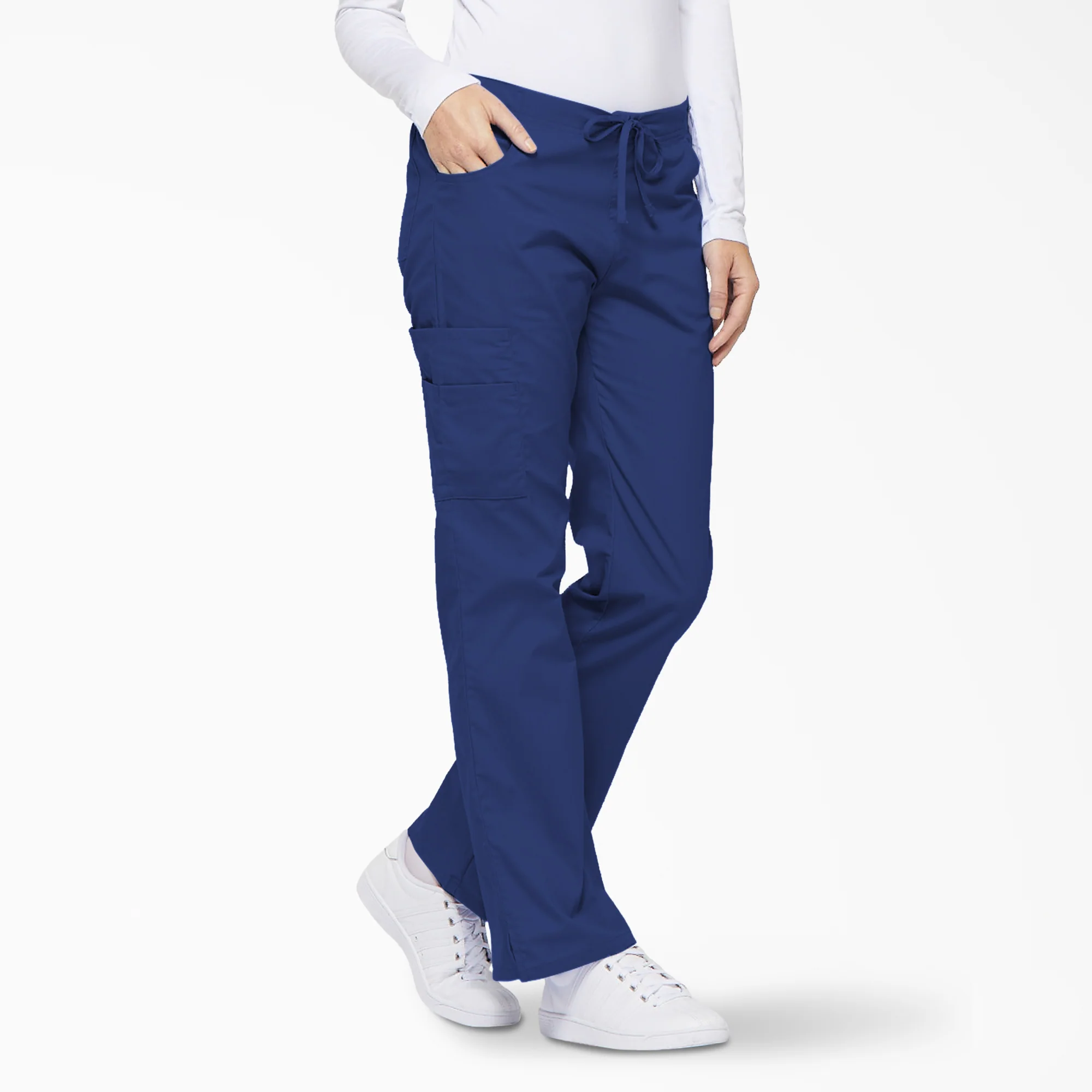 Women's EDS Signature Drawstring Cargo Scrub Pants - Image 4