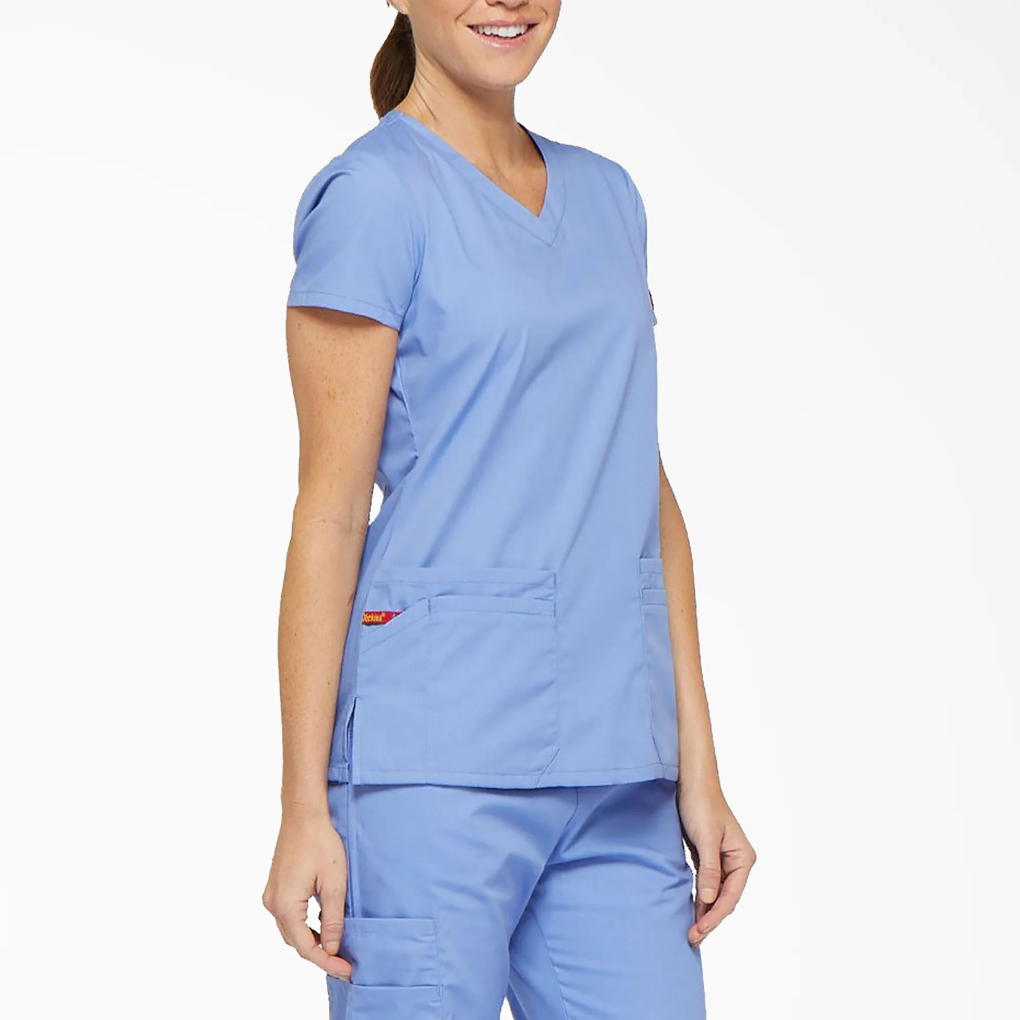 Women's EDS Signature V-Neck Scrub Top - Image 4