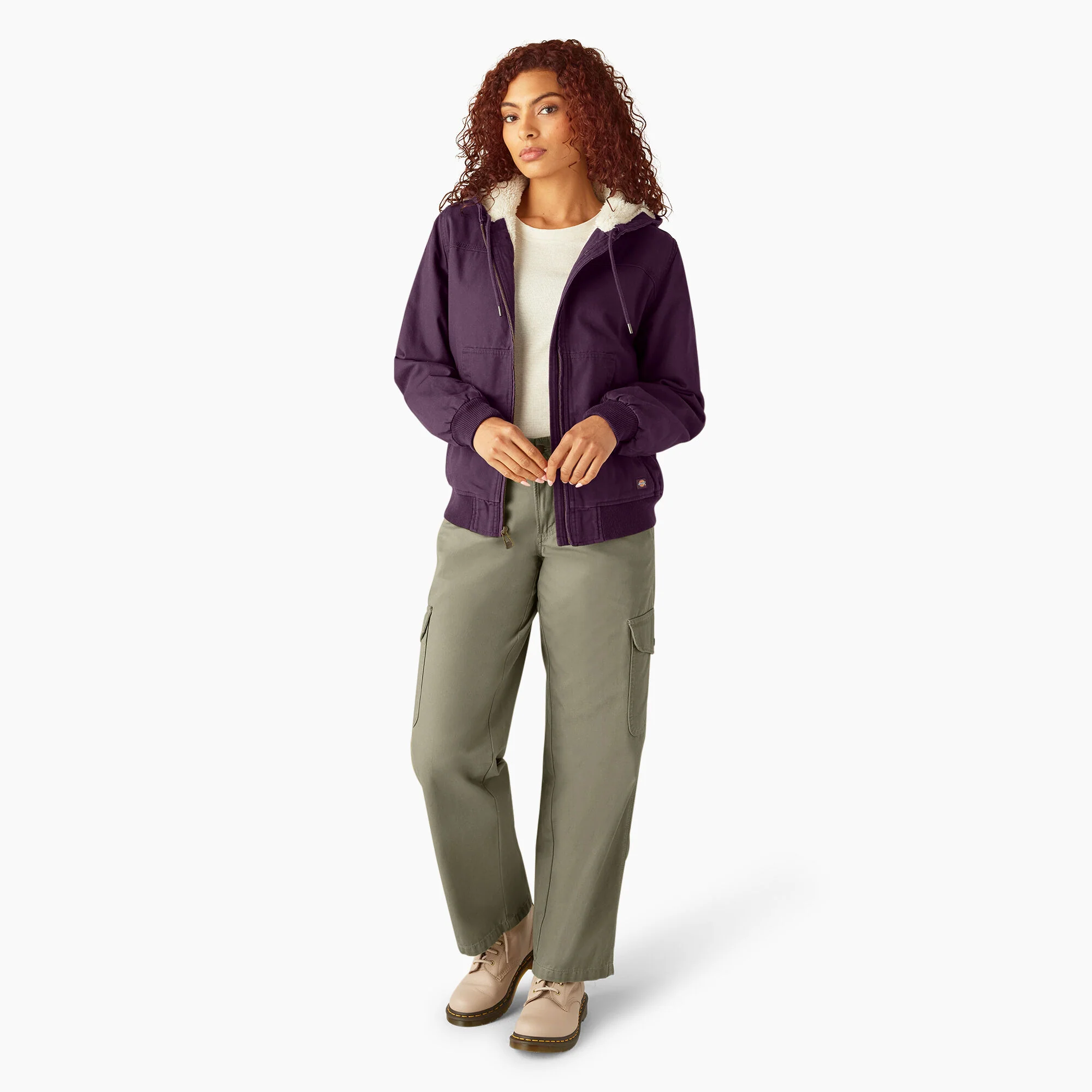 Women's Fleece Lined Duck Canvas Jacket - Image 4