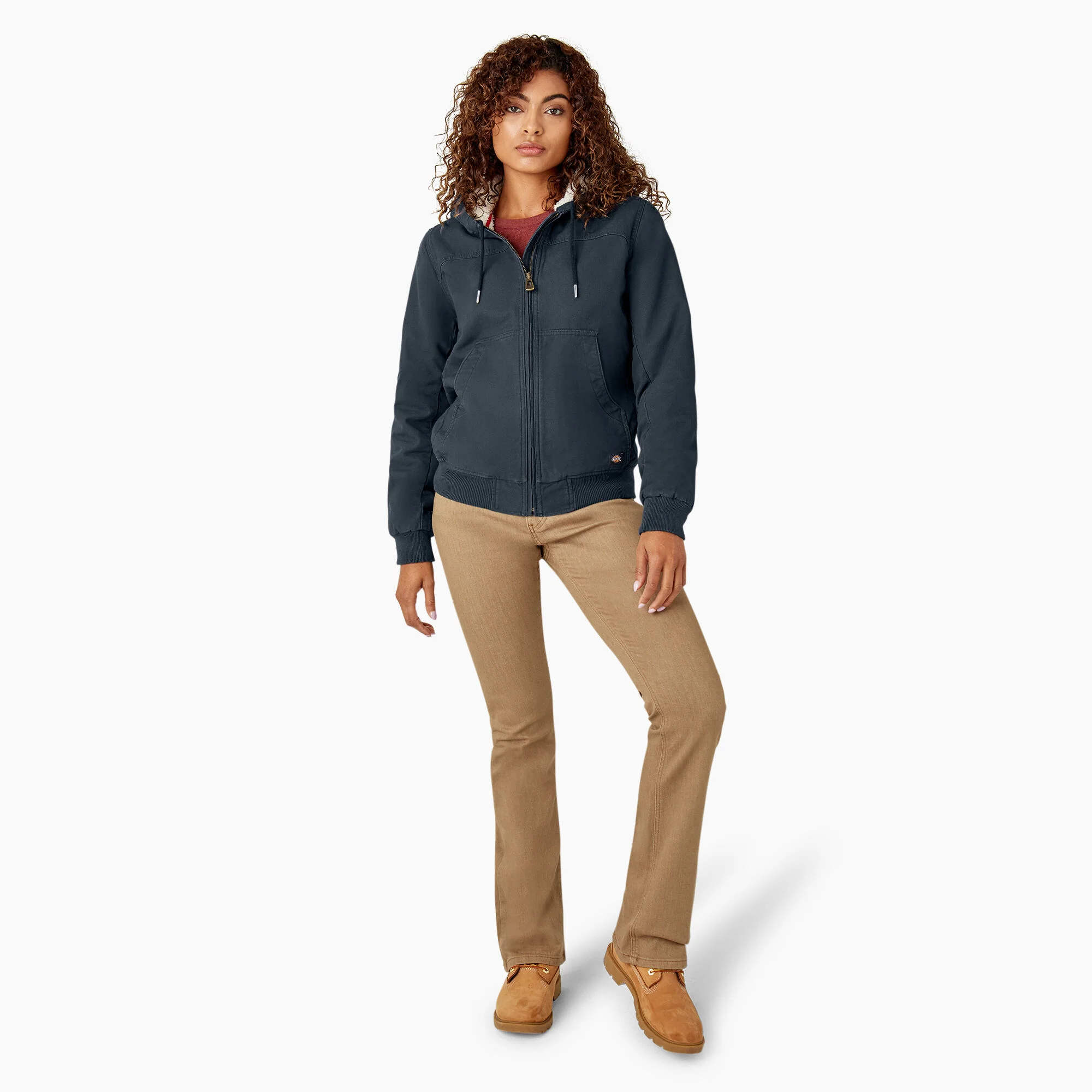 Women's Fleece Lined Duck Canvas Jacket - Image 5