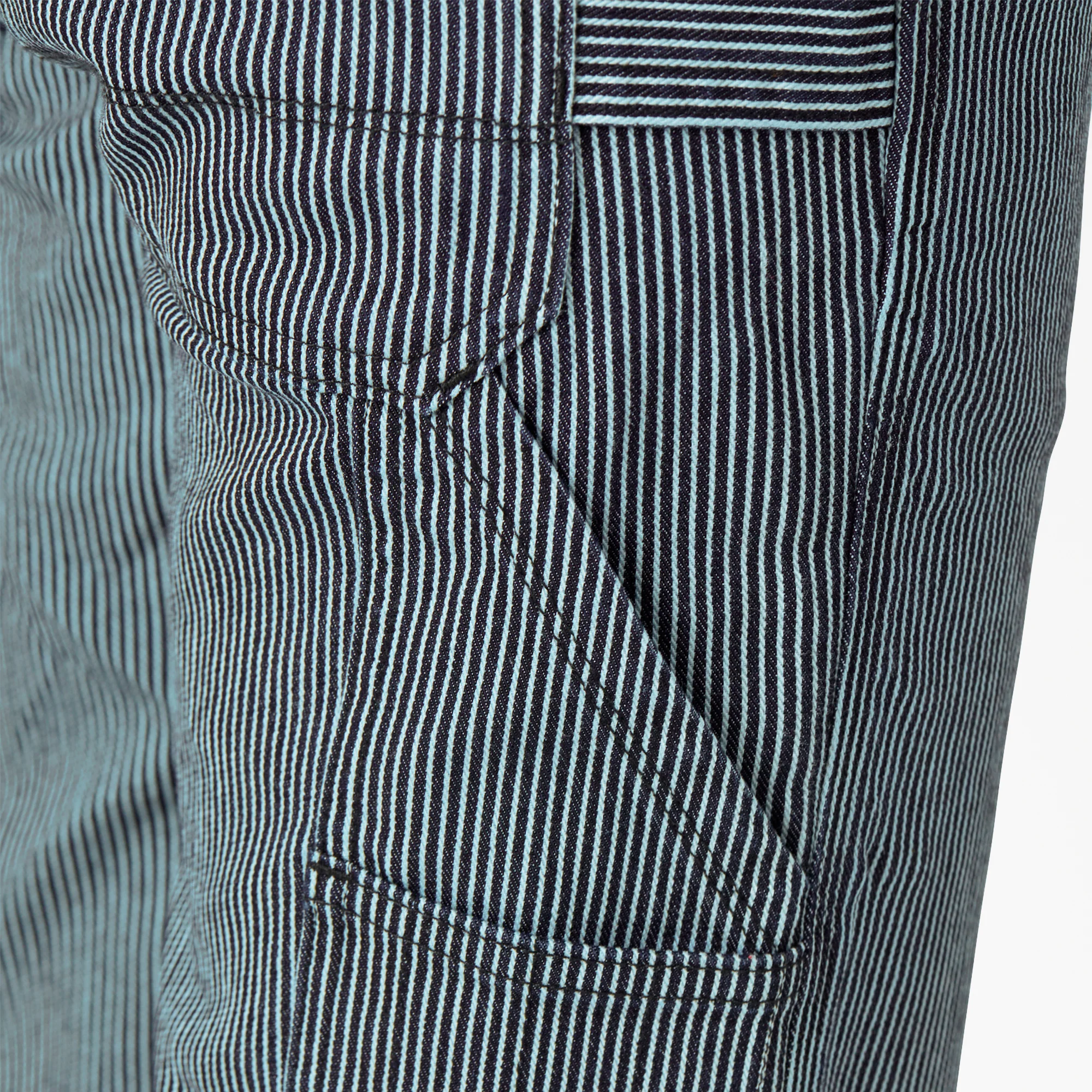 Women's FLEX Relaxed Fit Hickory Stripe Carpenter Pants - Image 8