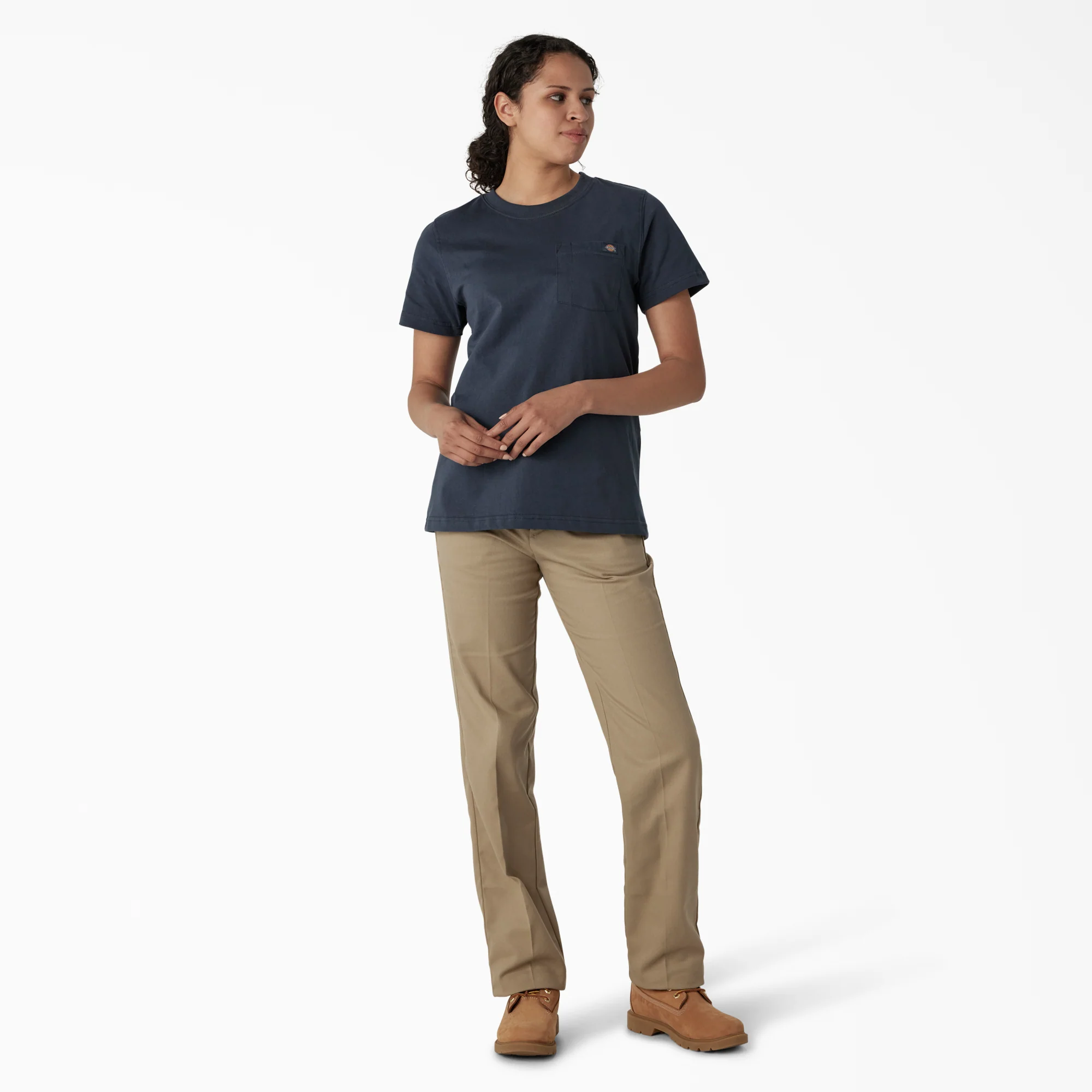 Women's Heavyweight Short Sleeve Pocket T-Shirt - Image 4