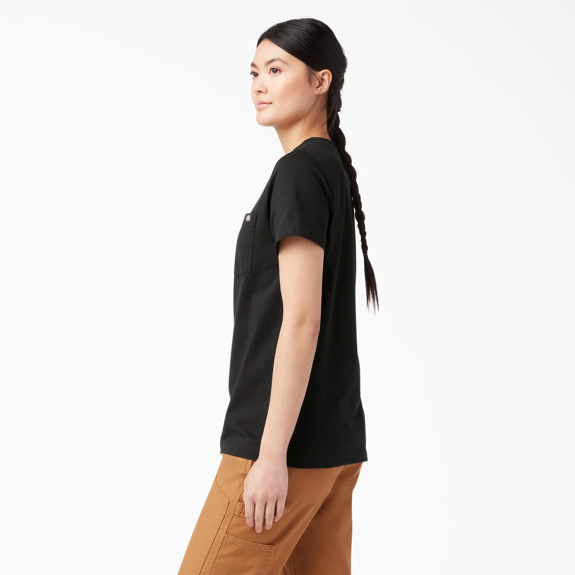 Women's Heavyweight Short Sleeve Pocket T-Shirt - Image 3