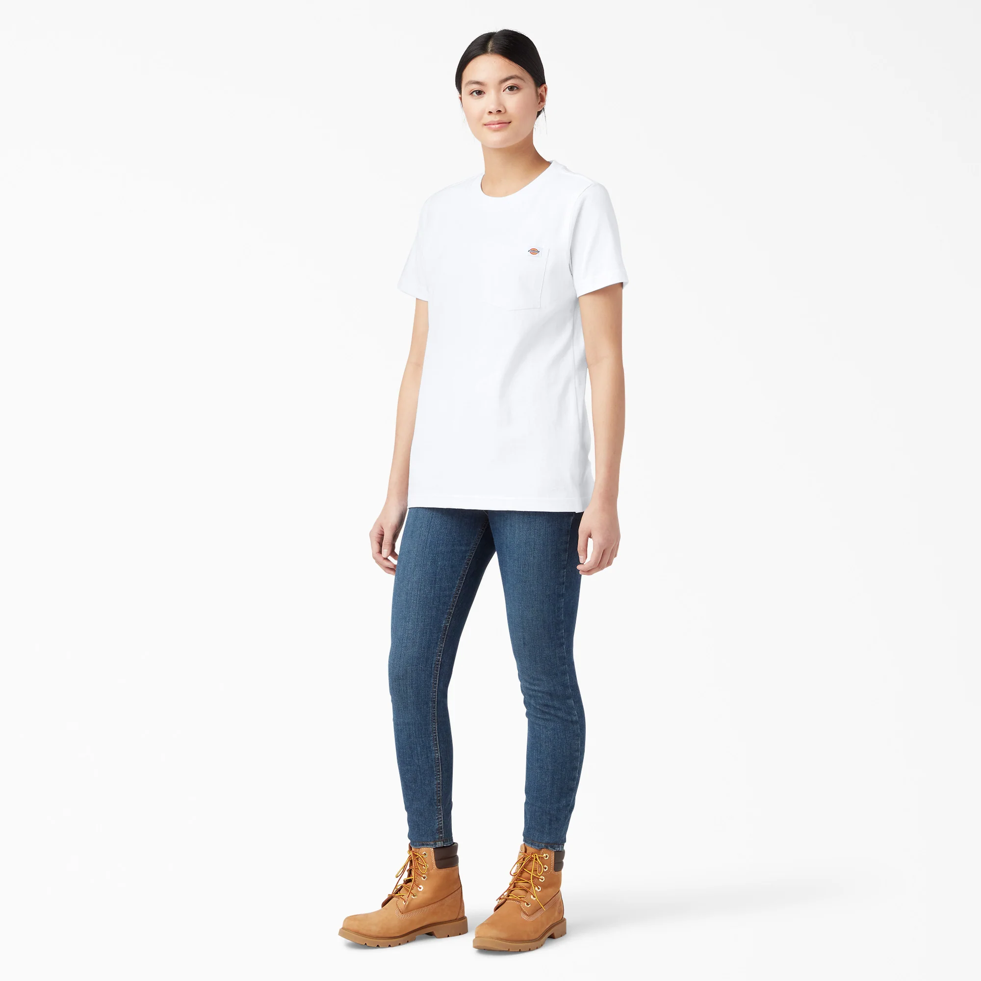 Women's Heavyweight Short Sleeve Pocket T-Shirt - Image 4