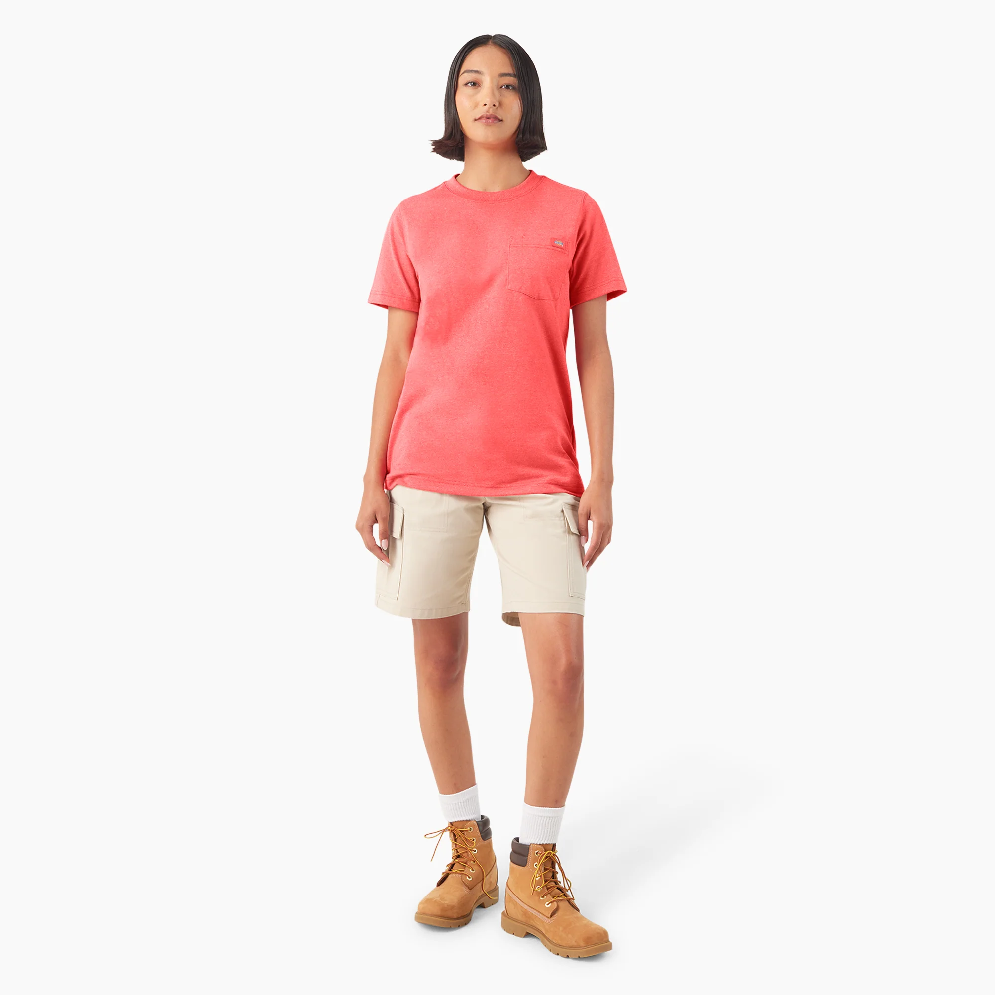 Women's Heavyweight Short Sleeve Pocket T-Shirt - Image 4