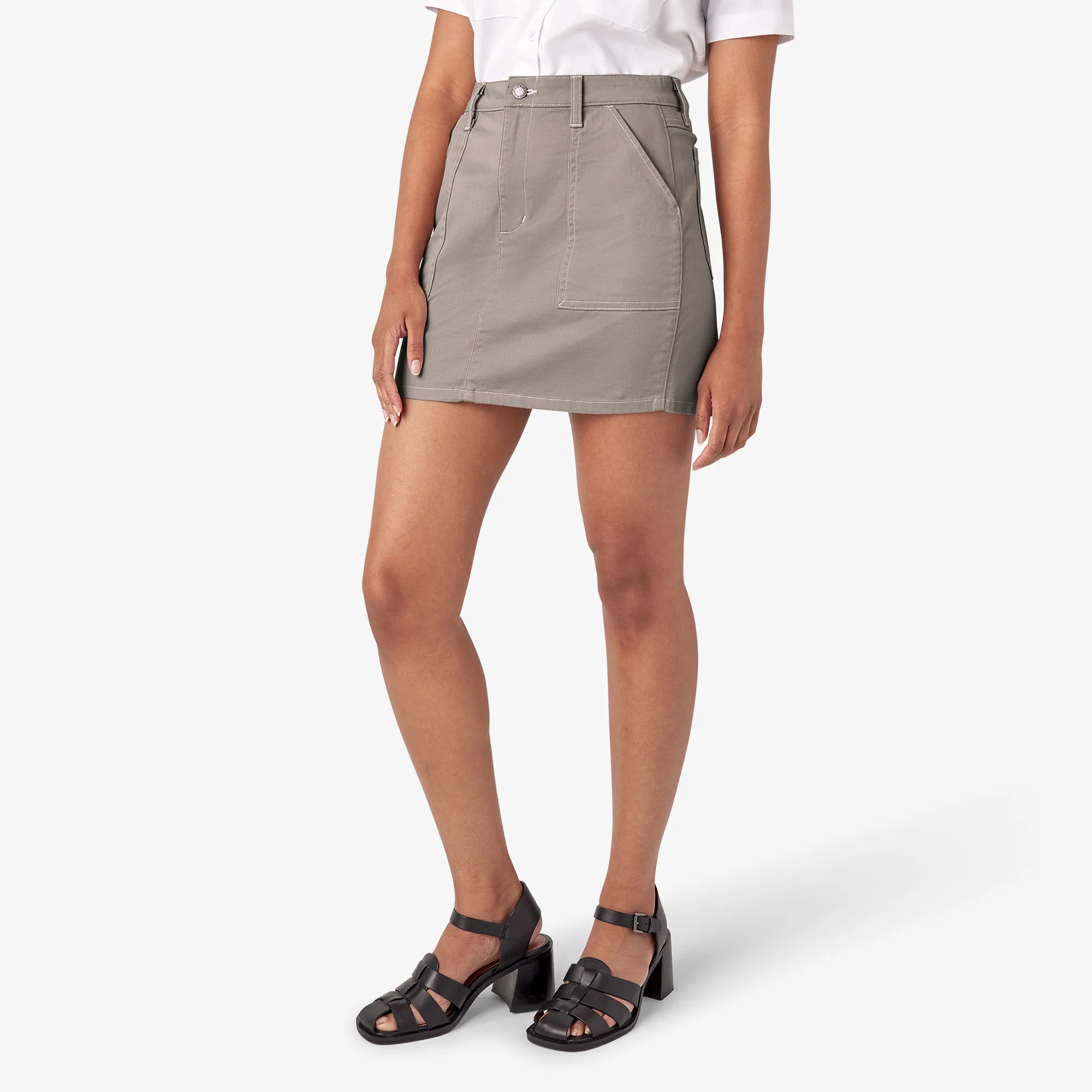 Women's High Waisted Carpenter Skirt - Image 3