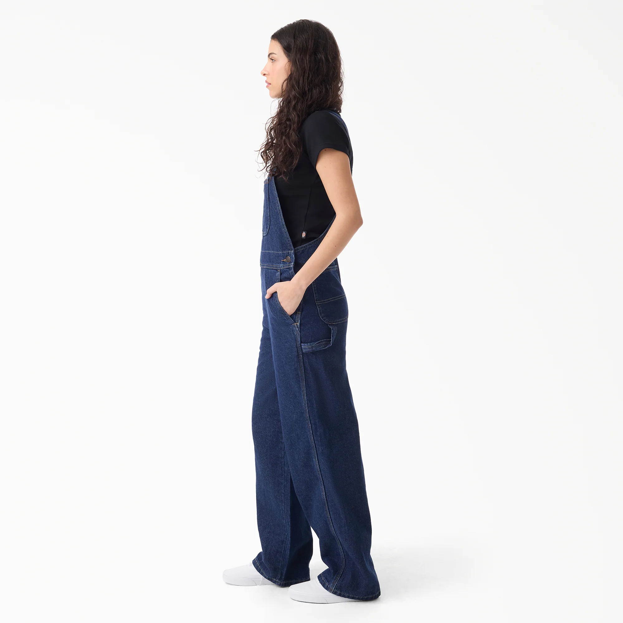 Women's Loose Denim Bib - Image 3