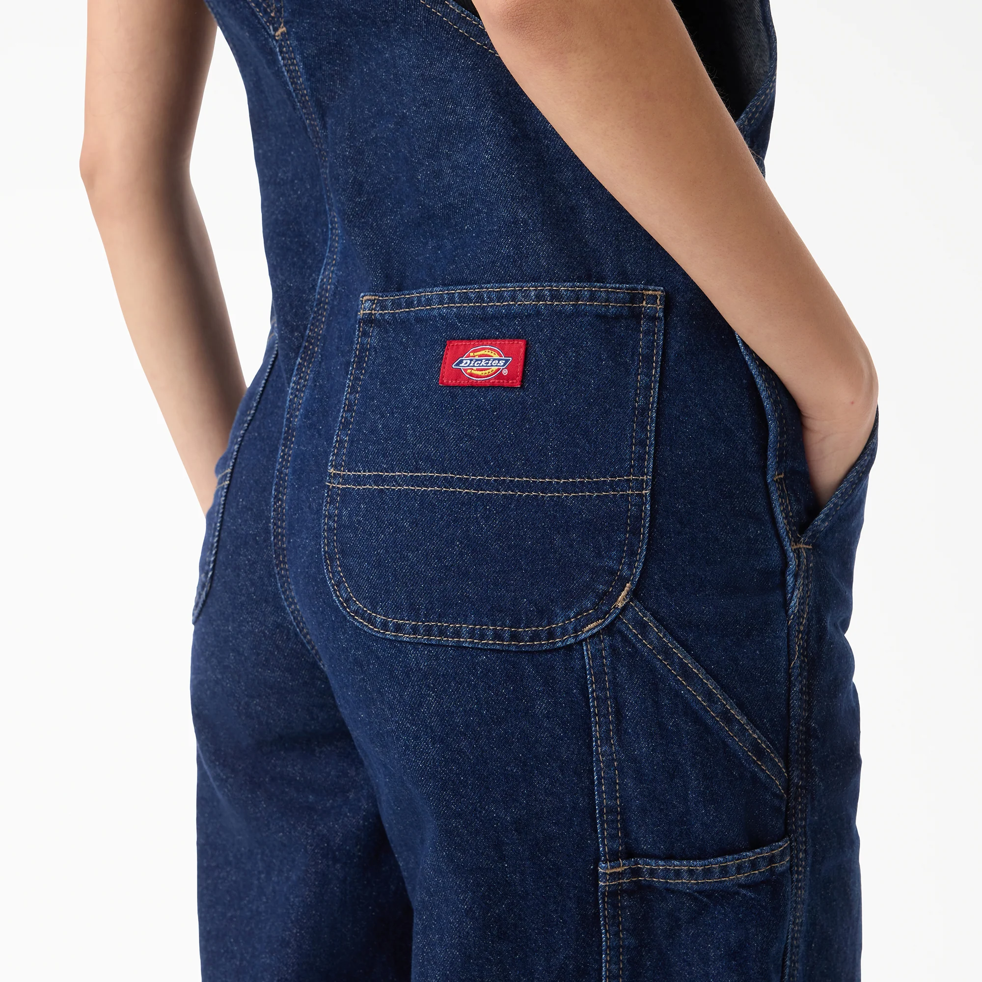Women's Loose Denim Bib - Image 5