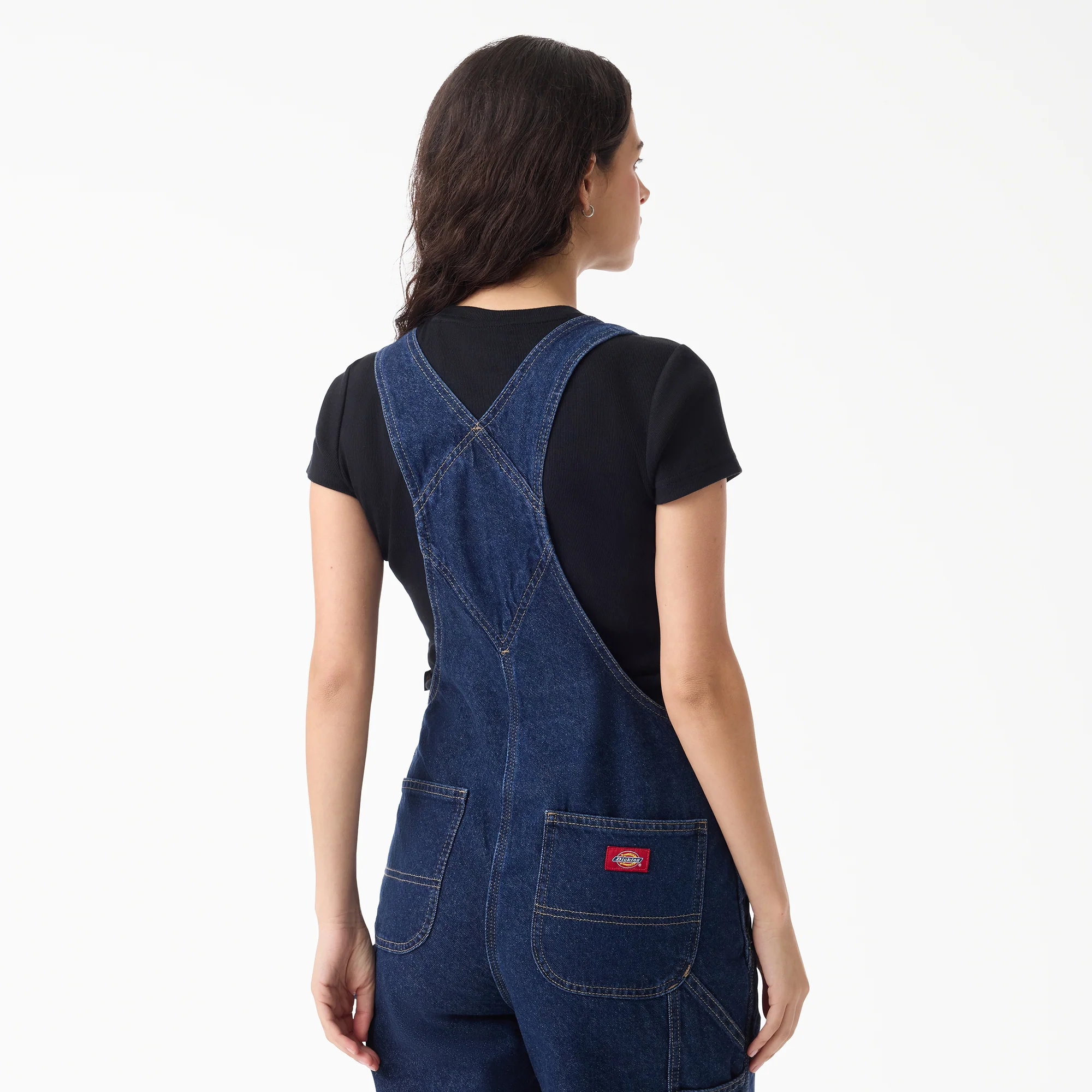Women's Loose Denim Bib - Image 7