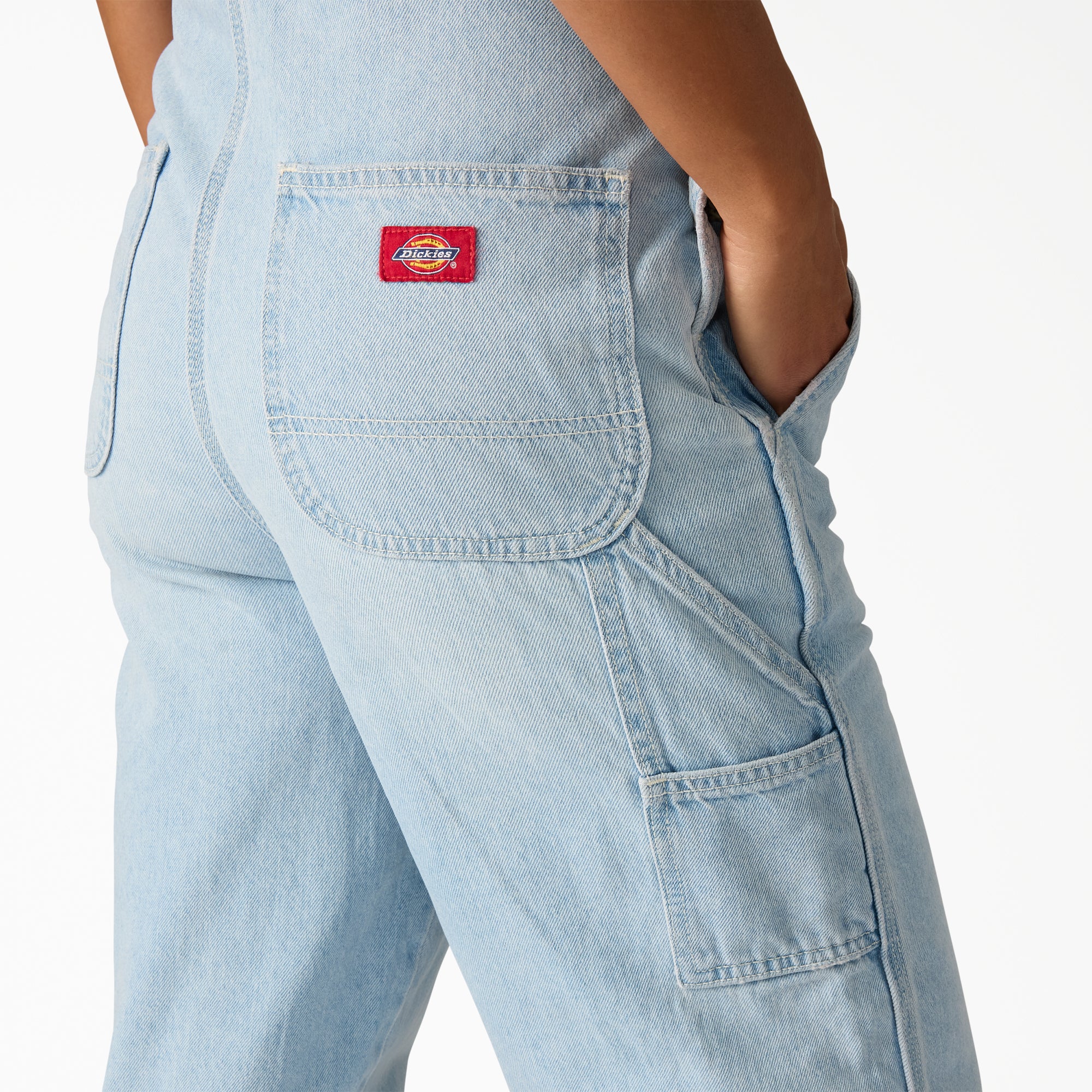 Women's Loose Denim Bib - Image 4