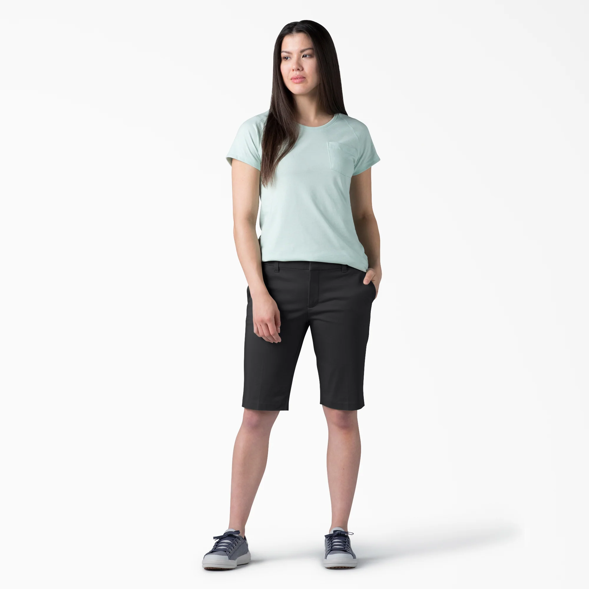 Women's Perfect Shape Straight Fit Bermuda Shorts, 11" - Image 3