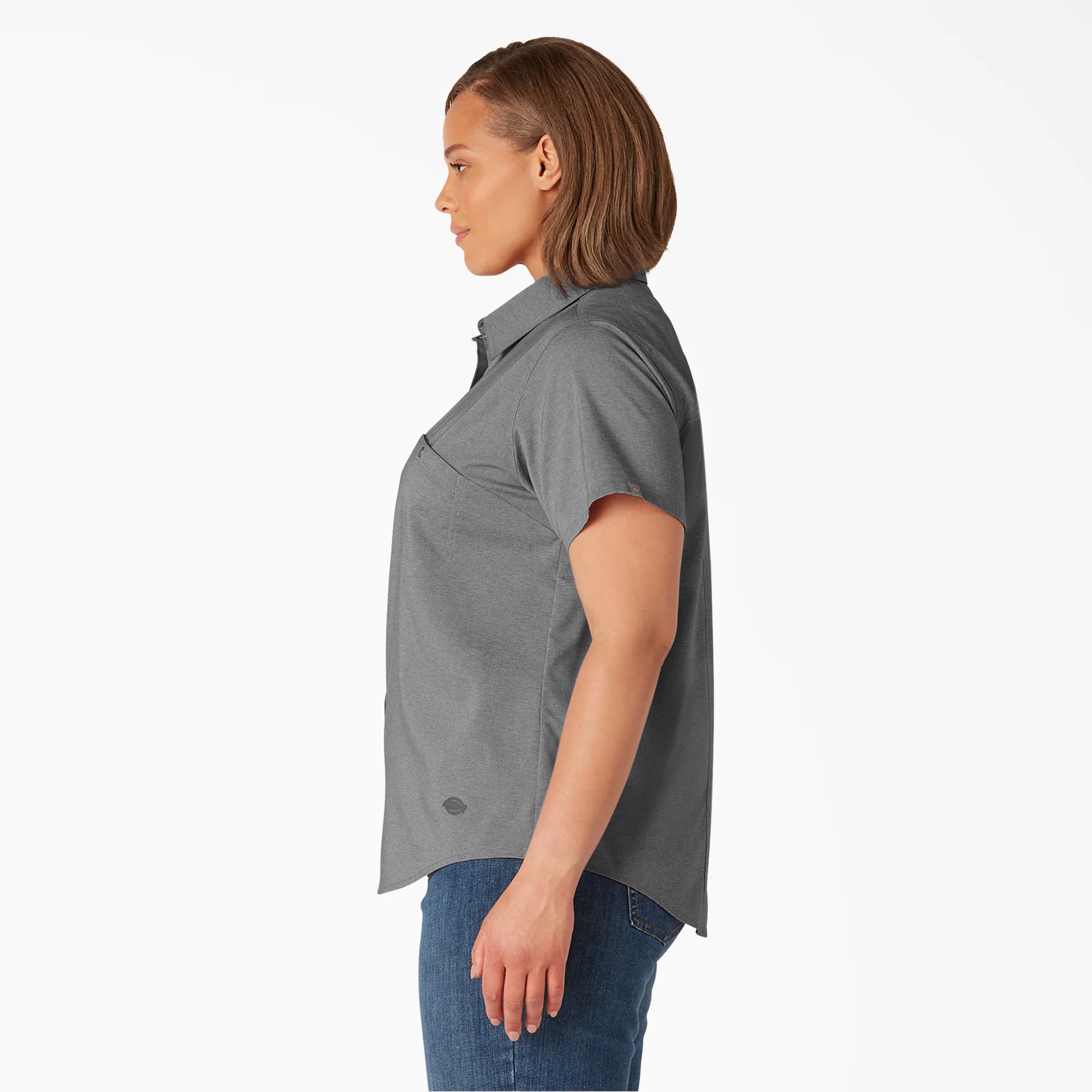 Women's Plus Cooling Short Sleeve Work Shirt - Image 3