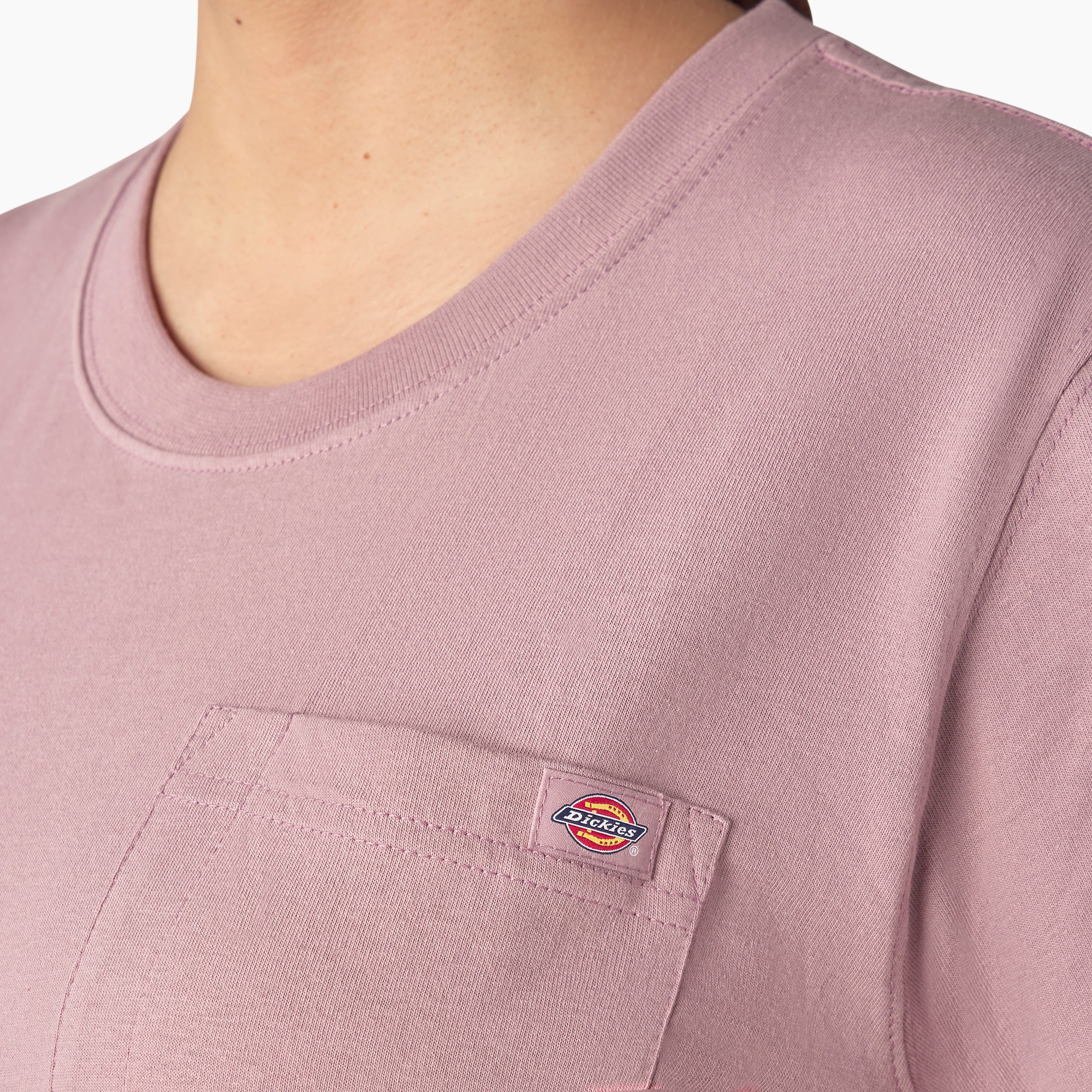 Women's Plus Heavyweight Short Sleeve Pocket T-Shirt - Image 7