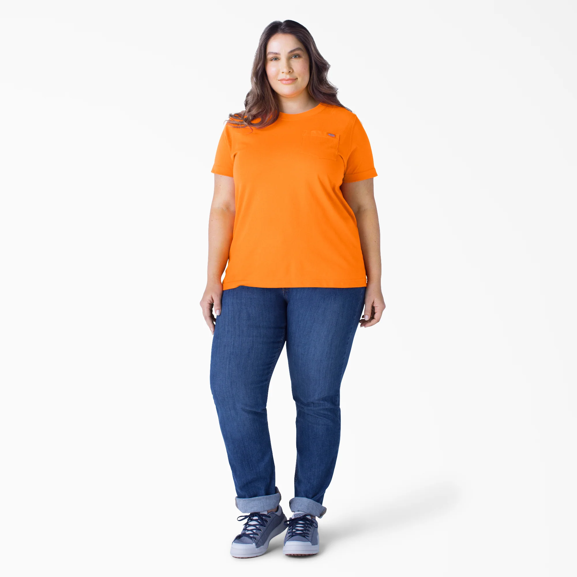 Women's Plus Heavyweight Short Sleeve Pocket T-Shirt - Image 3