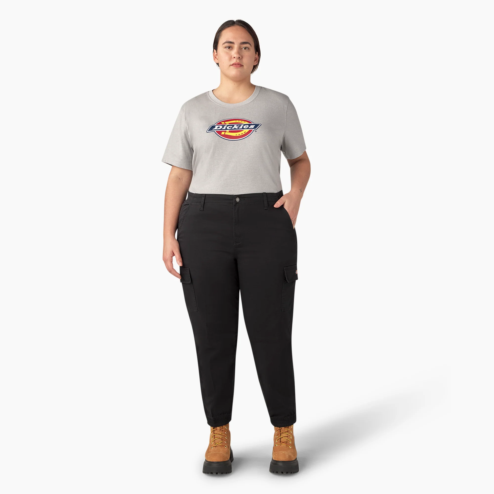 Women's Plus High Rise Fit Cargo Pants - Image 5