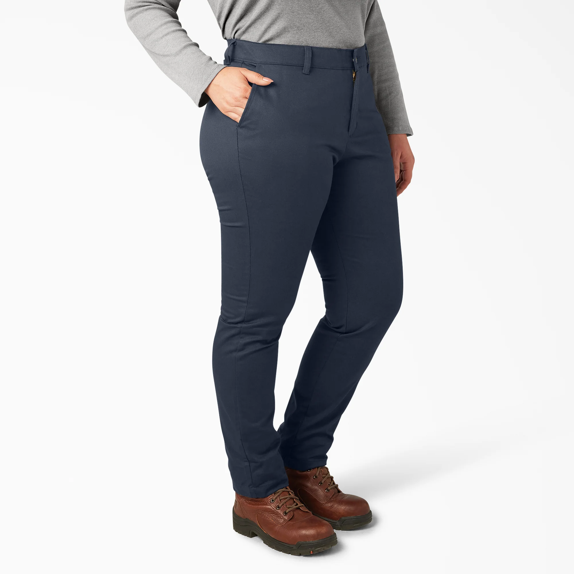 Women's Plus Mid Rise Skinny Leg Pants - Image 4