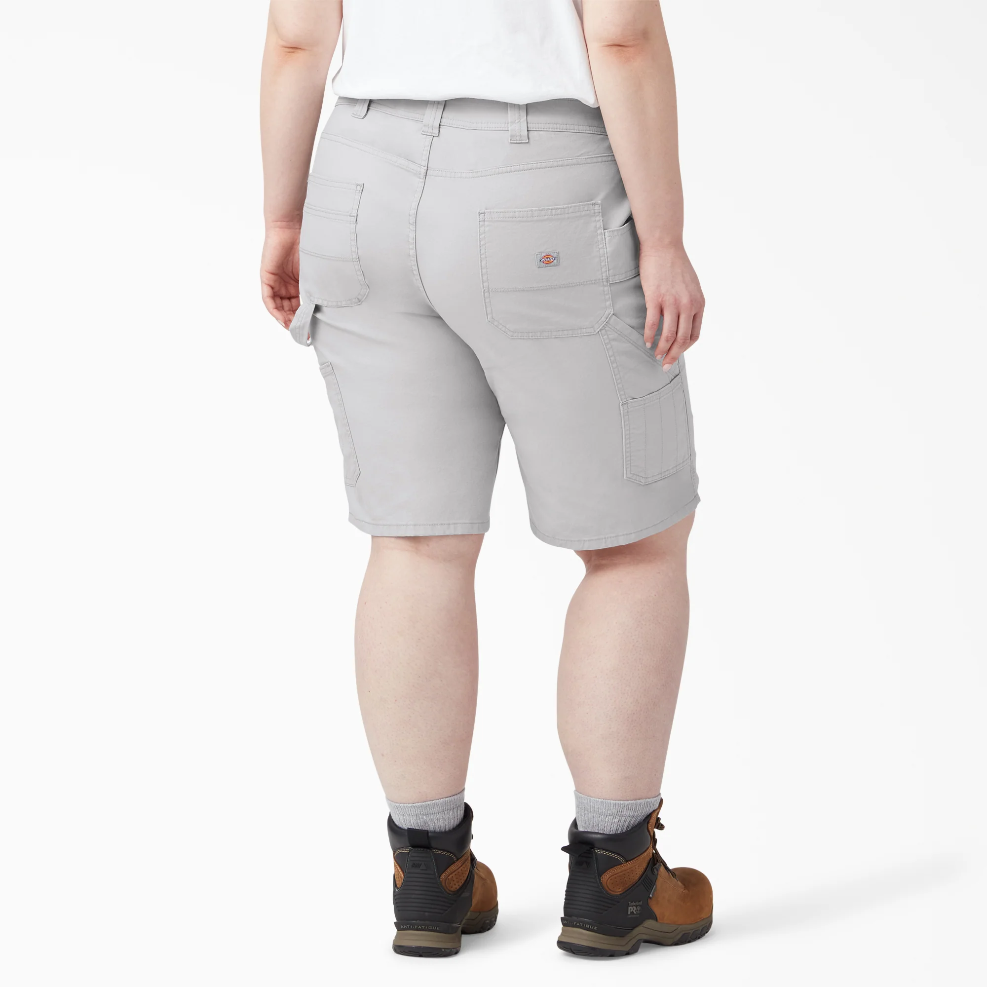 Women's Plus Relaxed Fit Duck Carpenter Shorts, 11" - Image 2