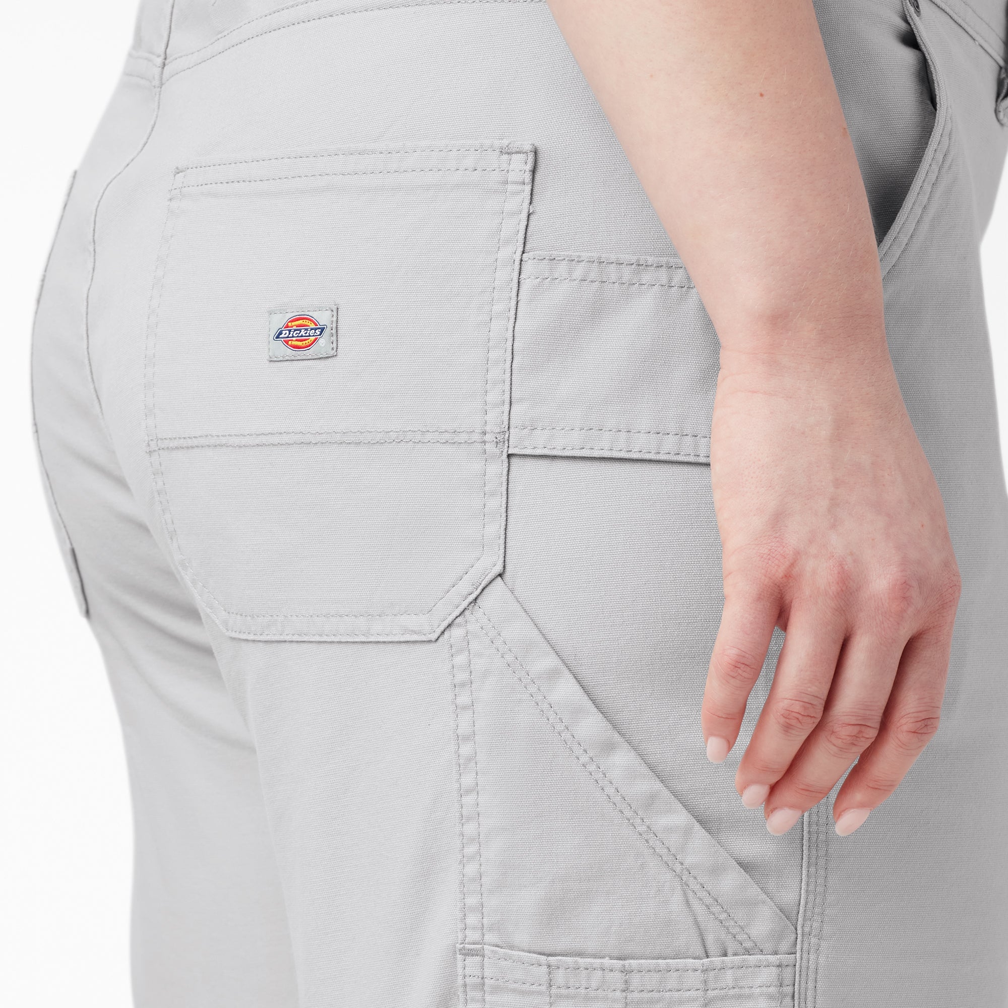 Women's Plus Relaxed Fit Duck Carpenter Shorts, 11" - Image 5