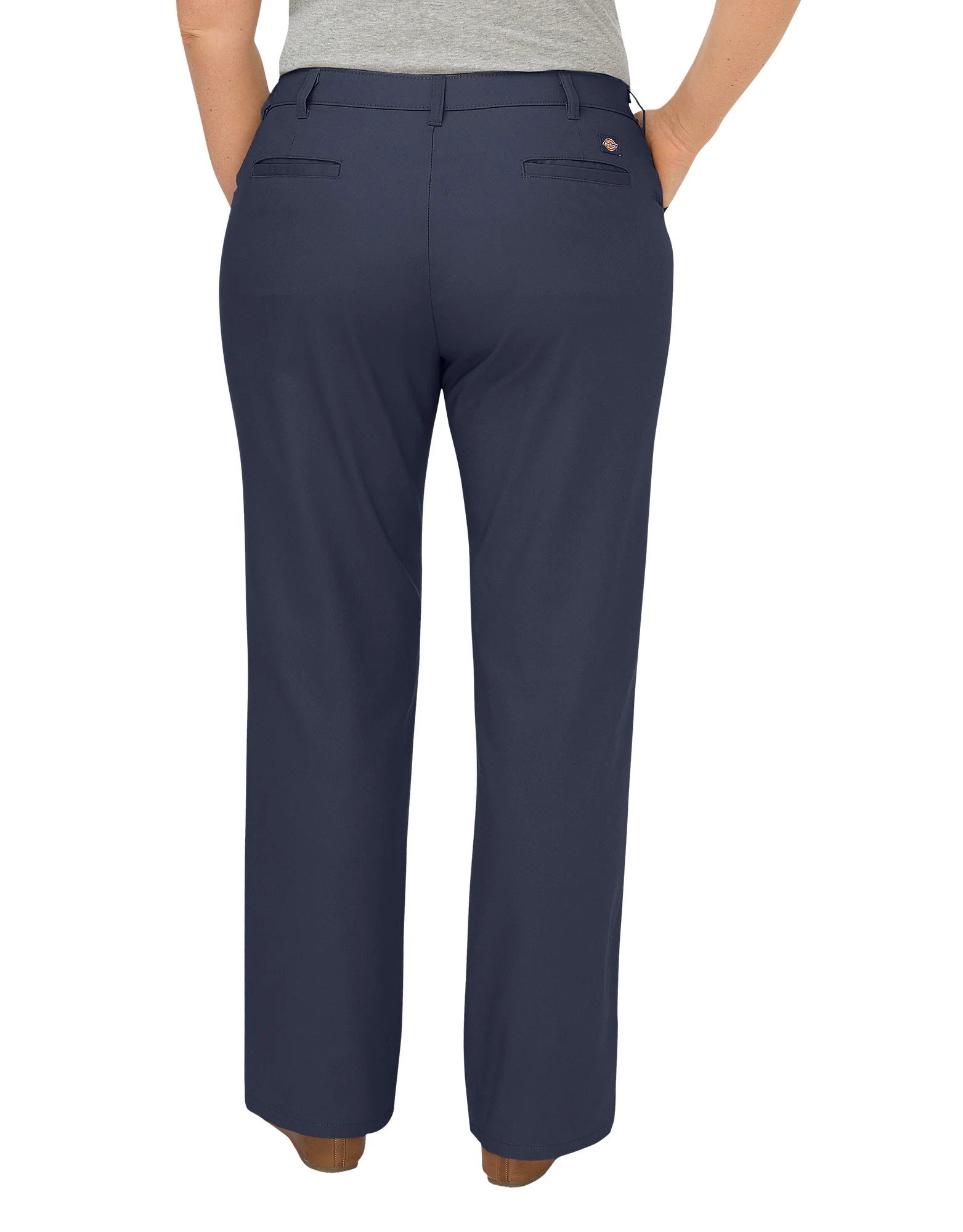 Women's Premium Curvy Fit Straight Leg Flat Front Pants (Plus) - Image 2