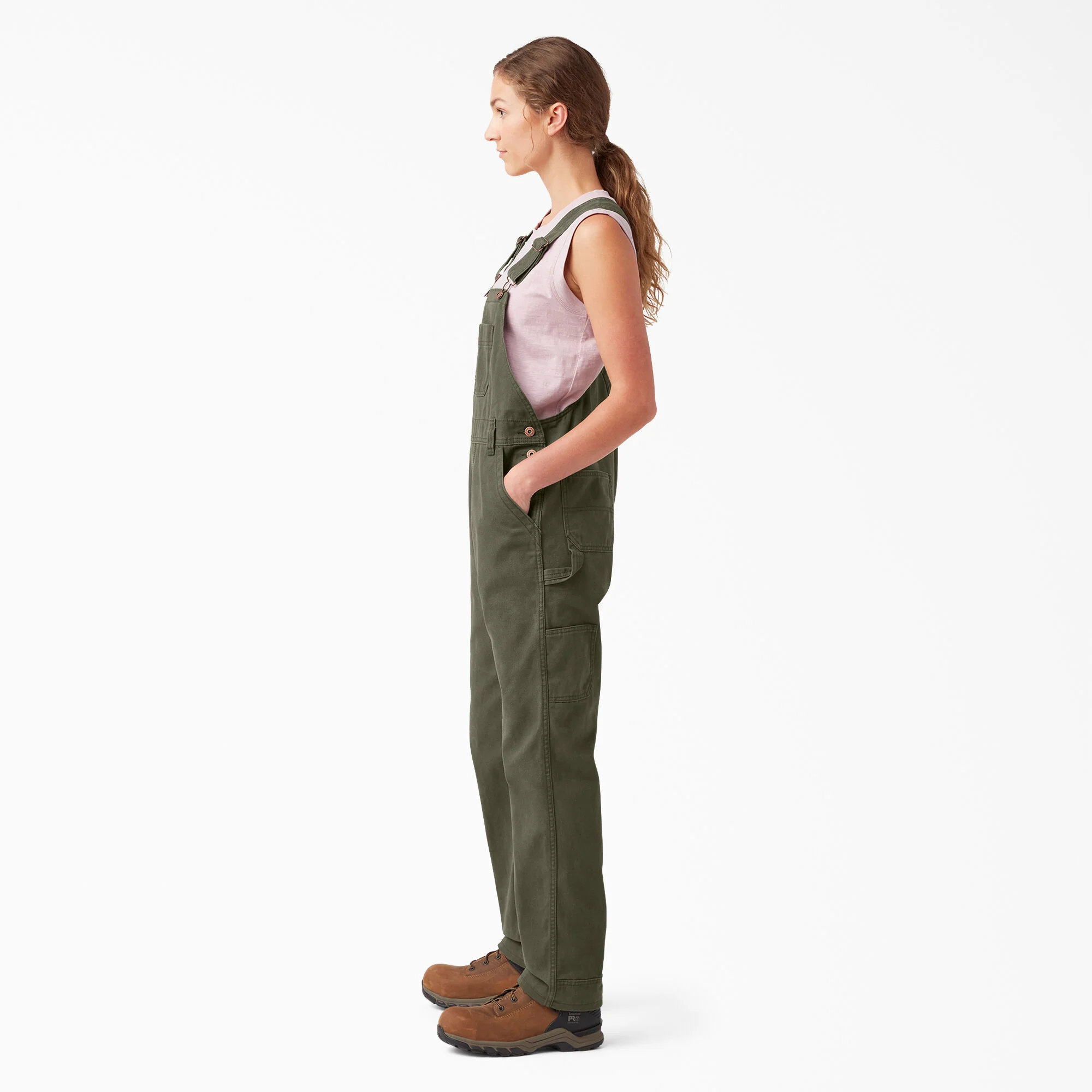 Women's Relaxed Fit Bib Overalls - Image 3
