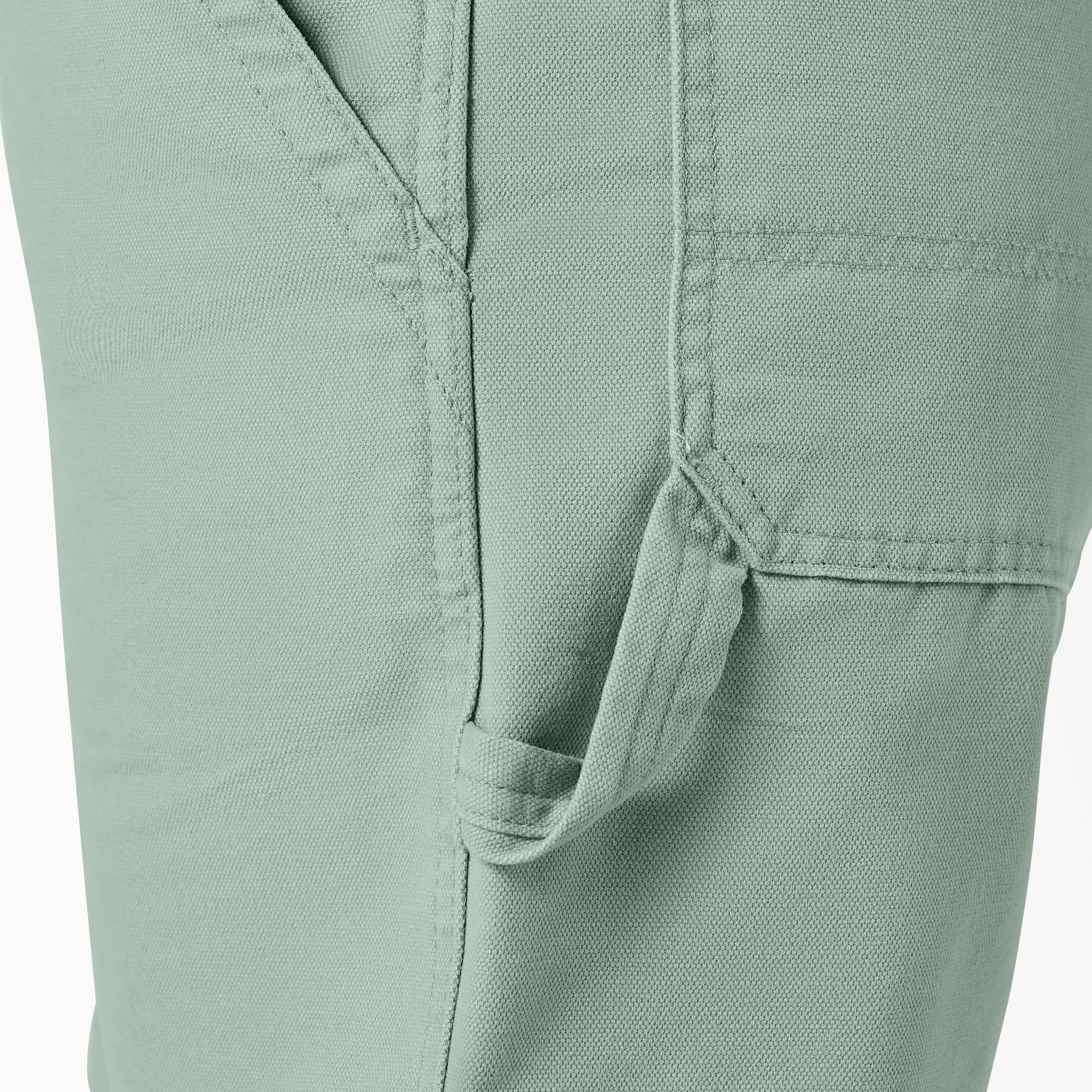 Women's Relaxed Fit Bib Shortalls, 7" - Image 8